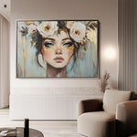 Portrait 231 Canvas Art 90 x 60 cm / Stretched on hidden frame