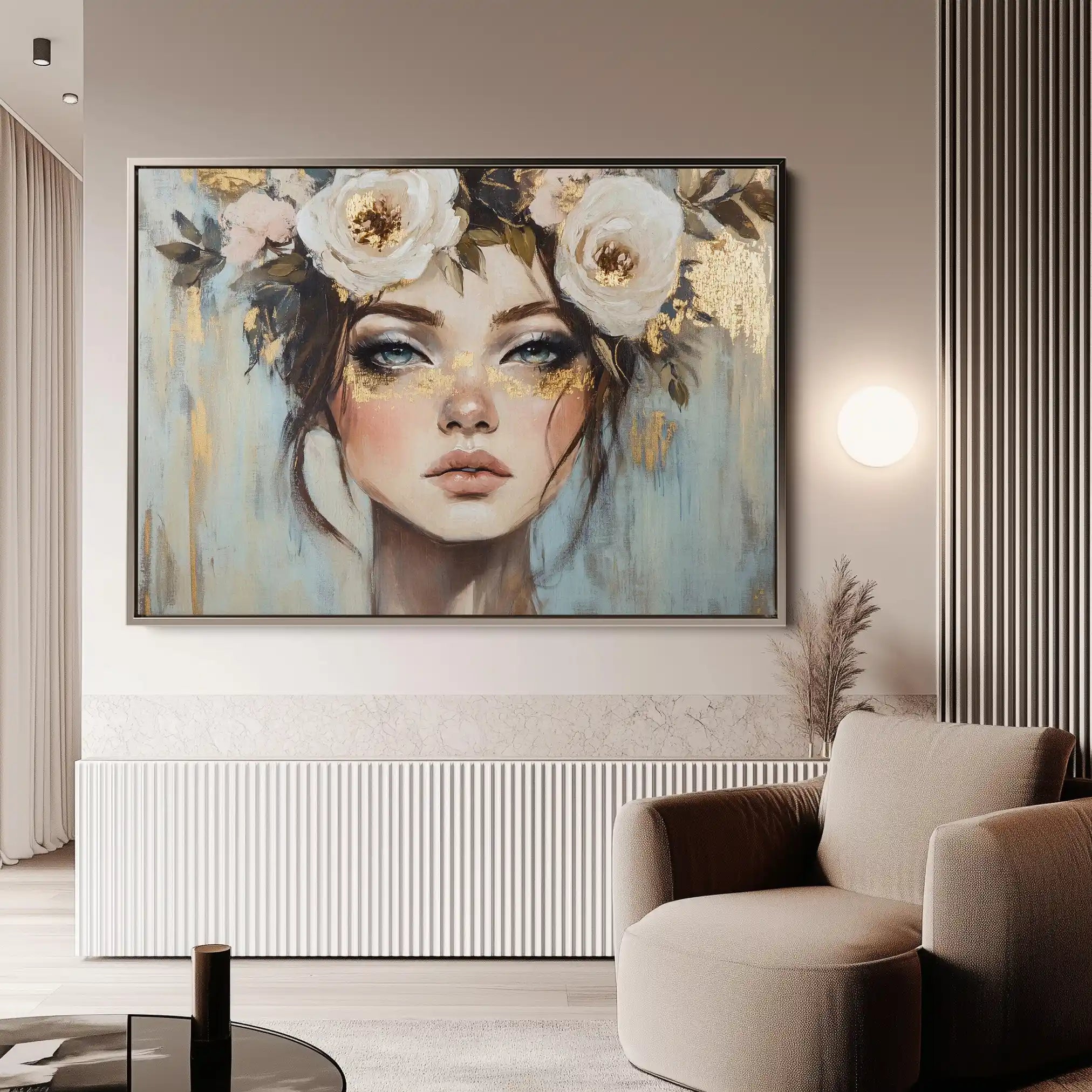 Portrait 231 Canvas Art 90 x 60 cm / Stretched on hidden frame