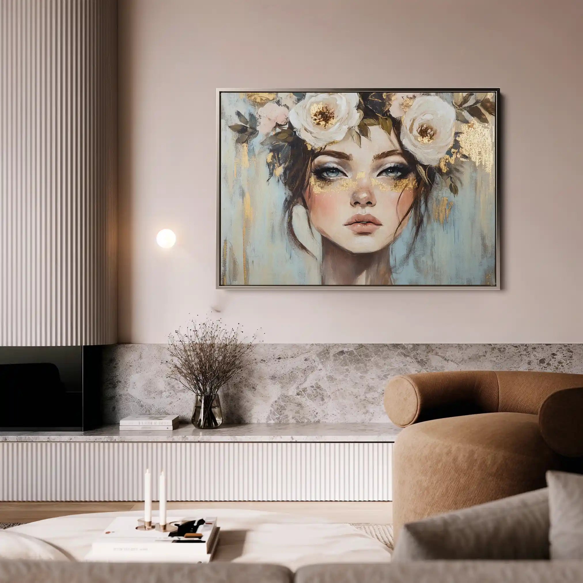 Portrait 231 Canvas Art 90 x 60 cm / Stretched on hidden frame