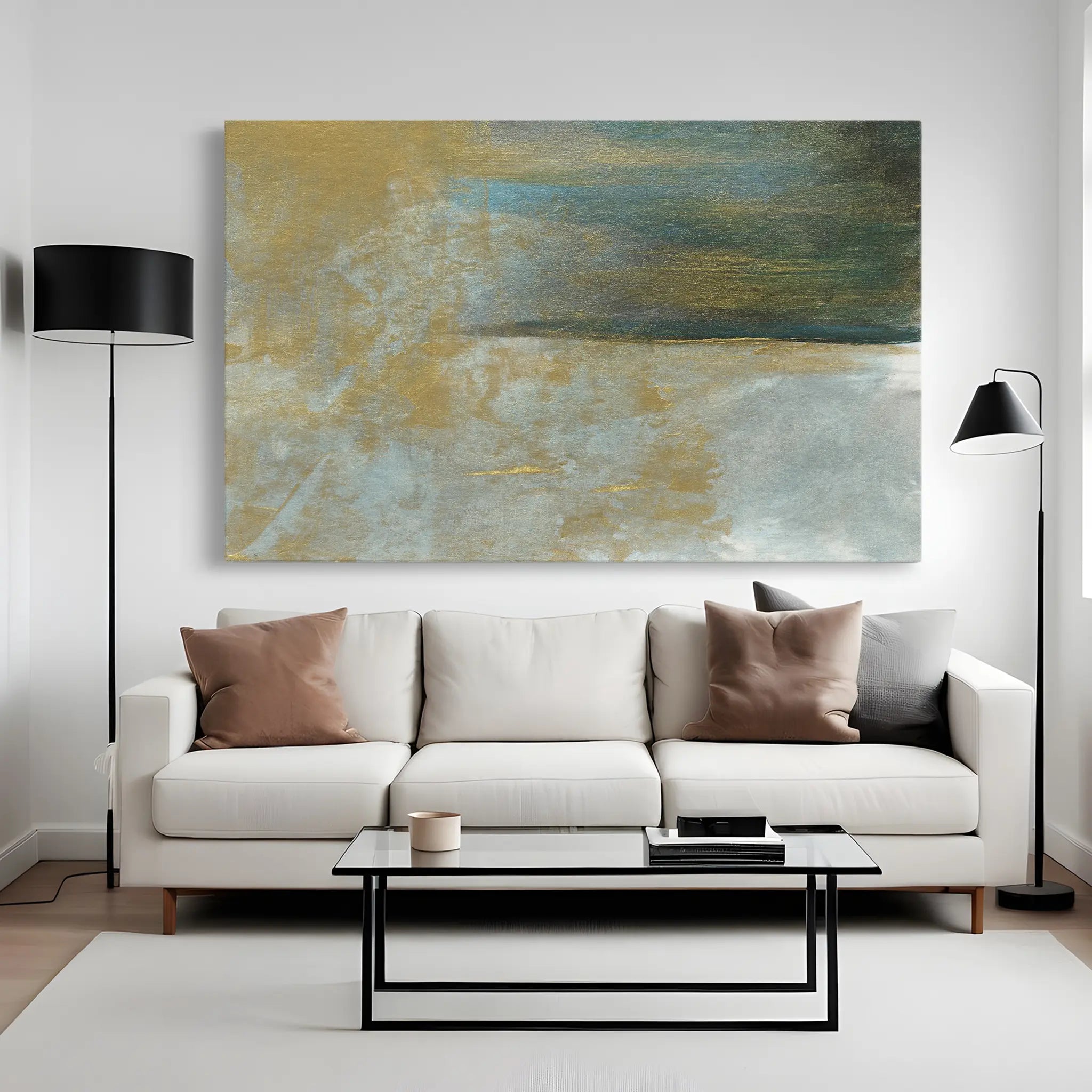 Abstract Canvas Wall Art WAD232-A 90 x 60 cm / Stretched on hidden frame