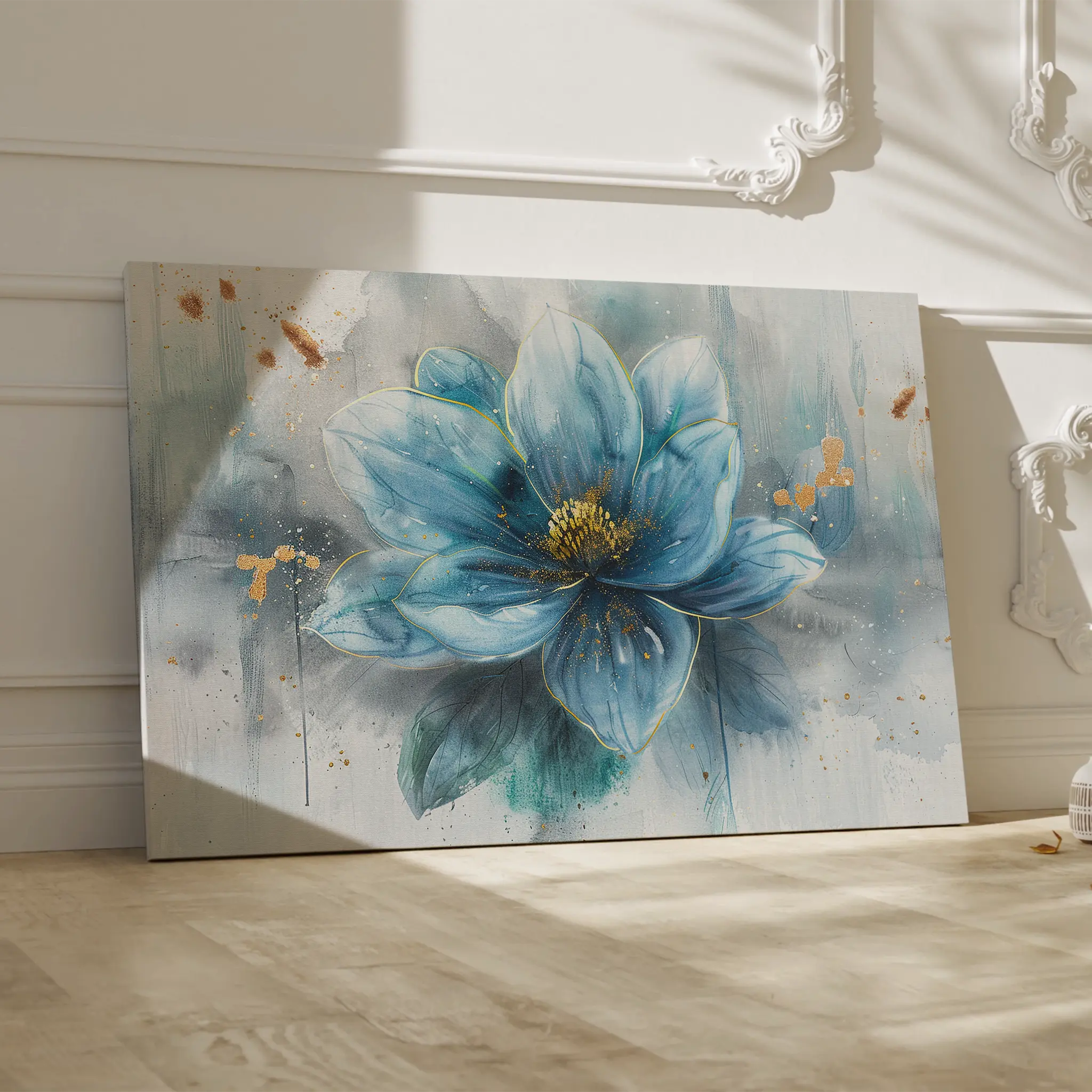 Floral Canvas Wall Art WAD232-F 90 x 60 cm / Stretched on hidden frame