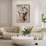 Portrait 232 Canvas Art 90 x 60 cm / Stretched on hidden frame