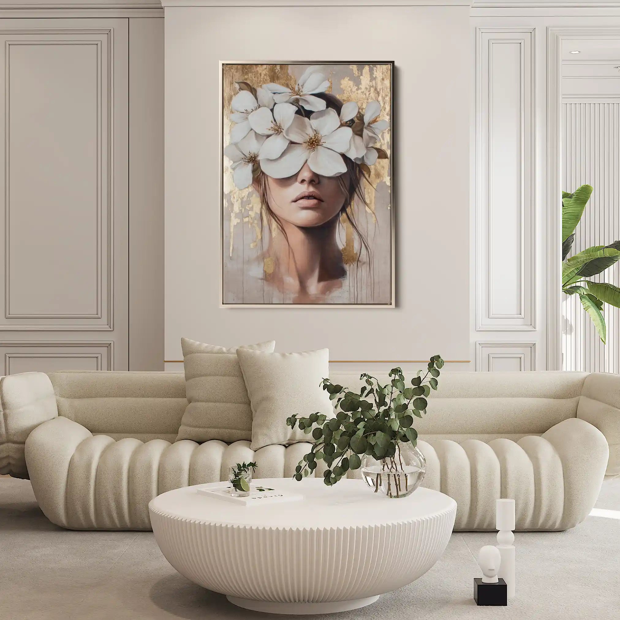 Portrait 232 Canvas Art 90 x 60 cm / Stretched on hidden frame
