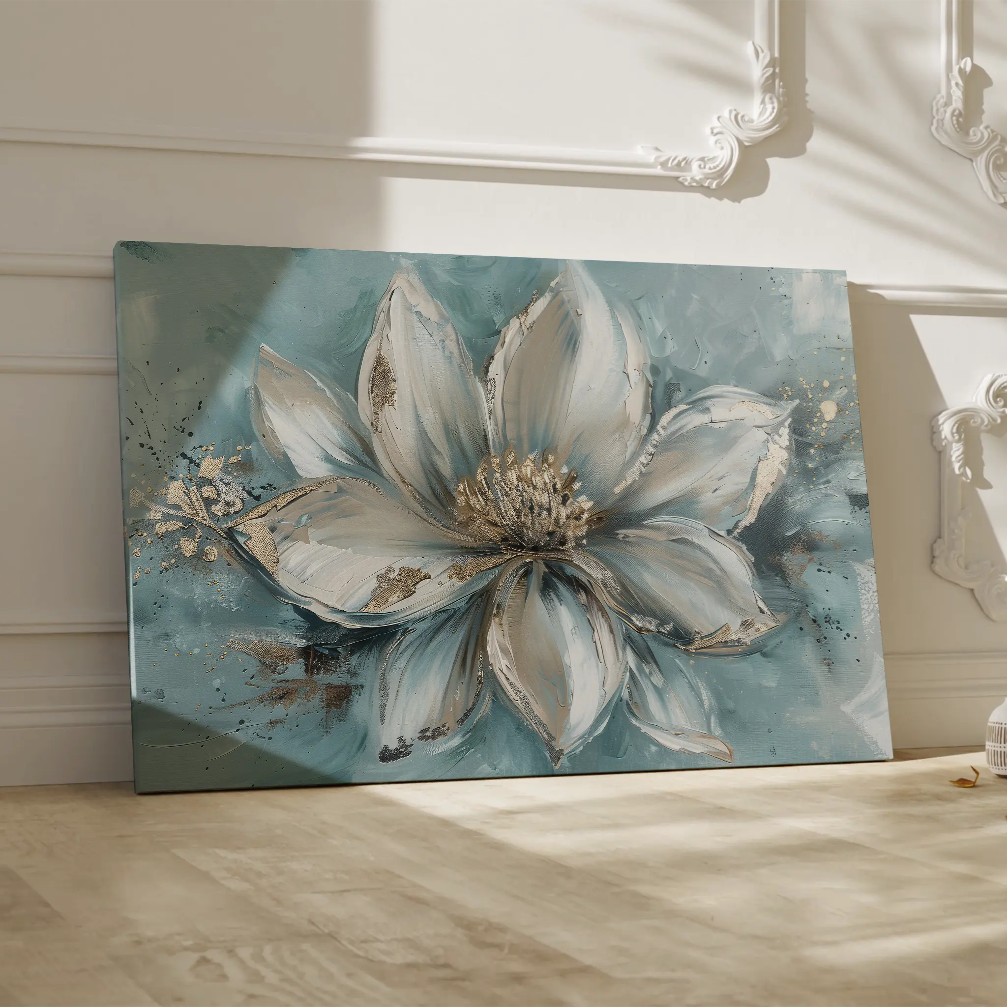 Floral Canvas Wall Art WAD233-F 90 x 60 cm / Stretched on hidden frame