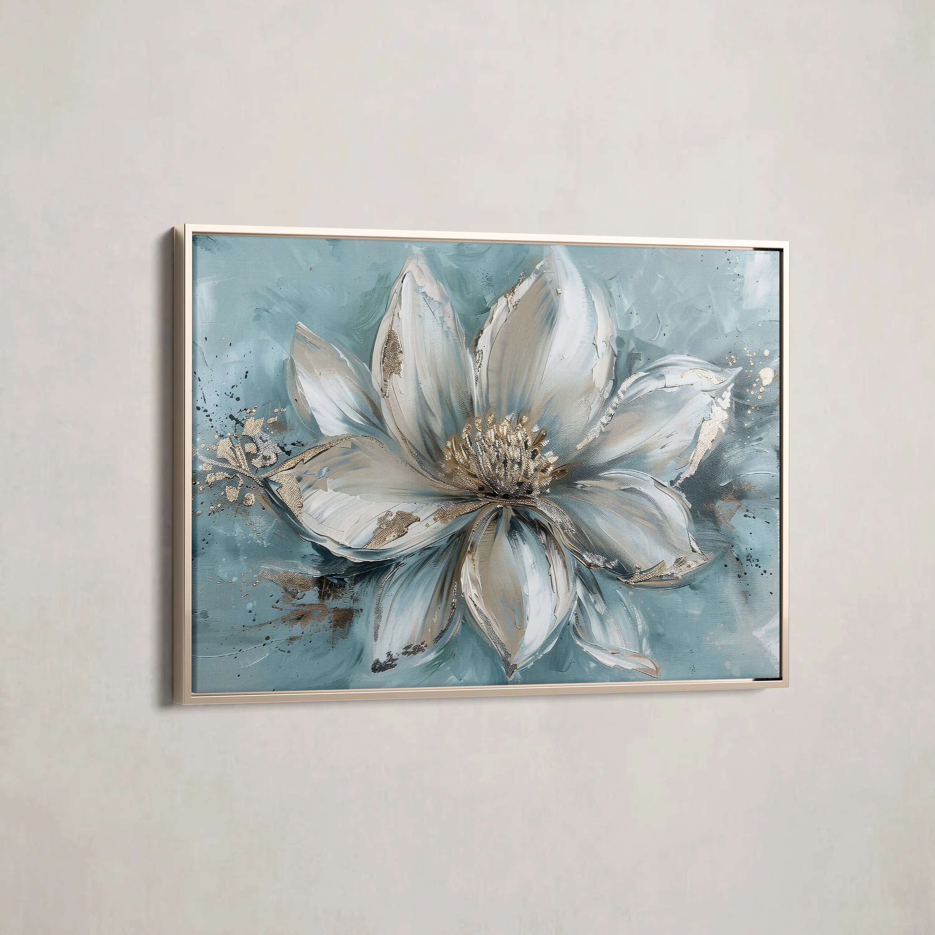 Floral Canvas Wall Art WAD233-F 90 x 60 cm / Stretched on hidden frame