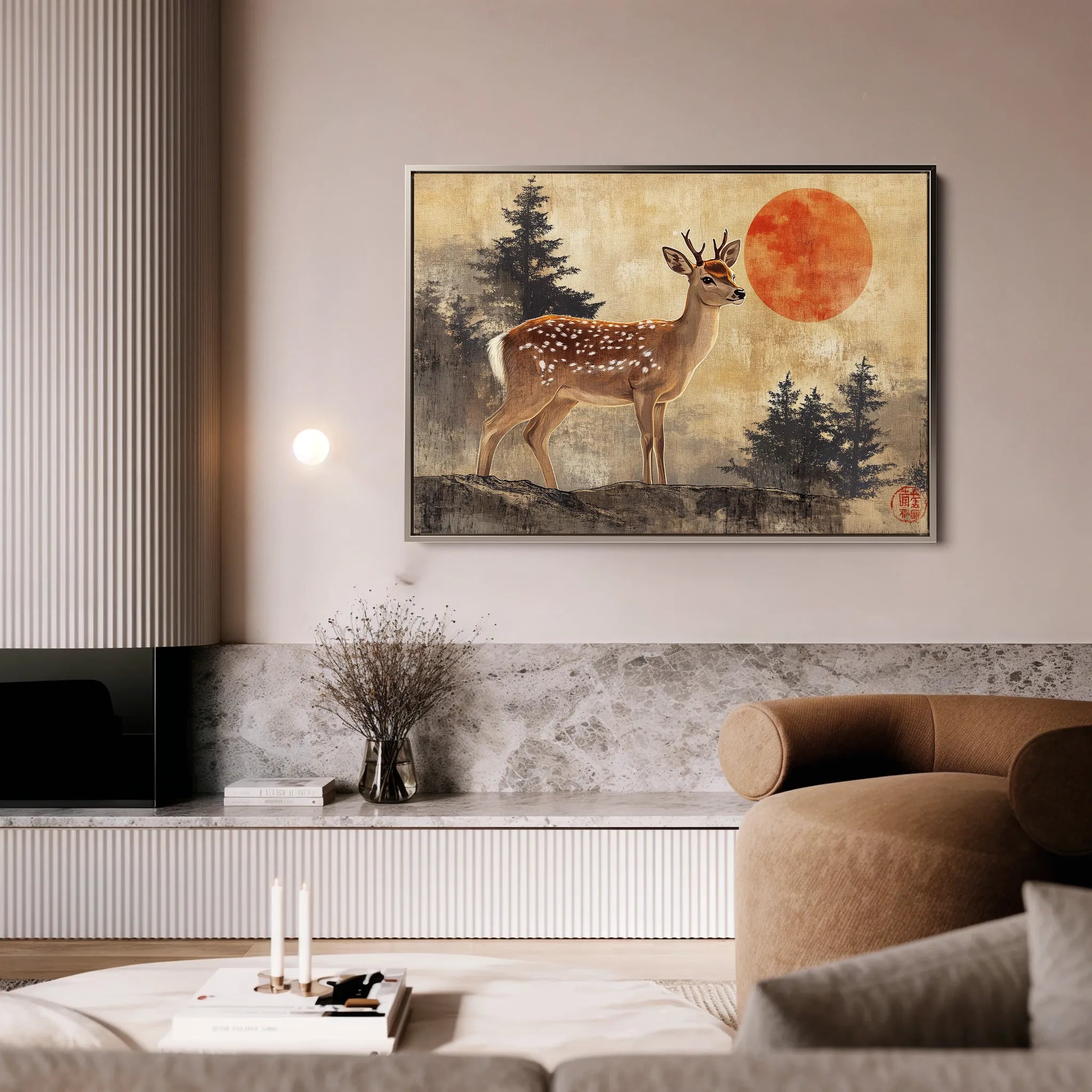 Animals Canvas Wall Art WAD234-AN 90 x 60 cm / Stretched on hidden frame