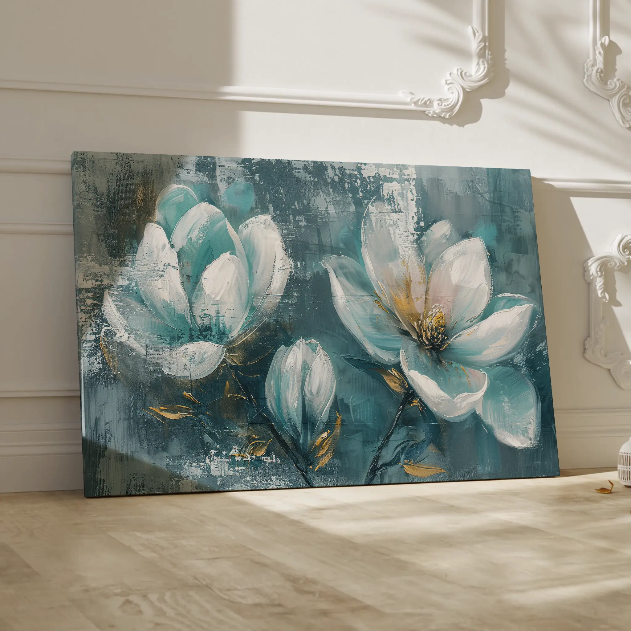 Floral Canvas Wall Art WAD234-F 90 x 60 cm / Stretched on hidden frame