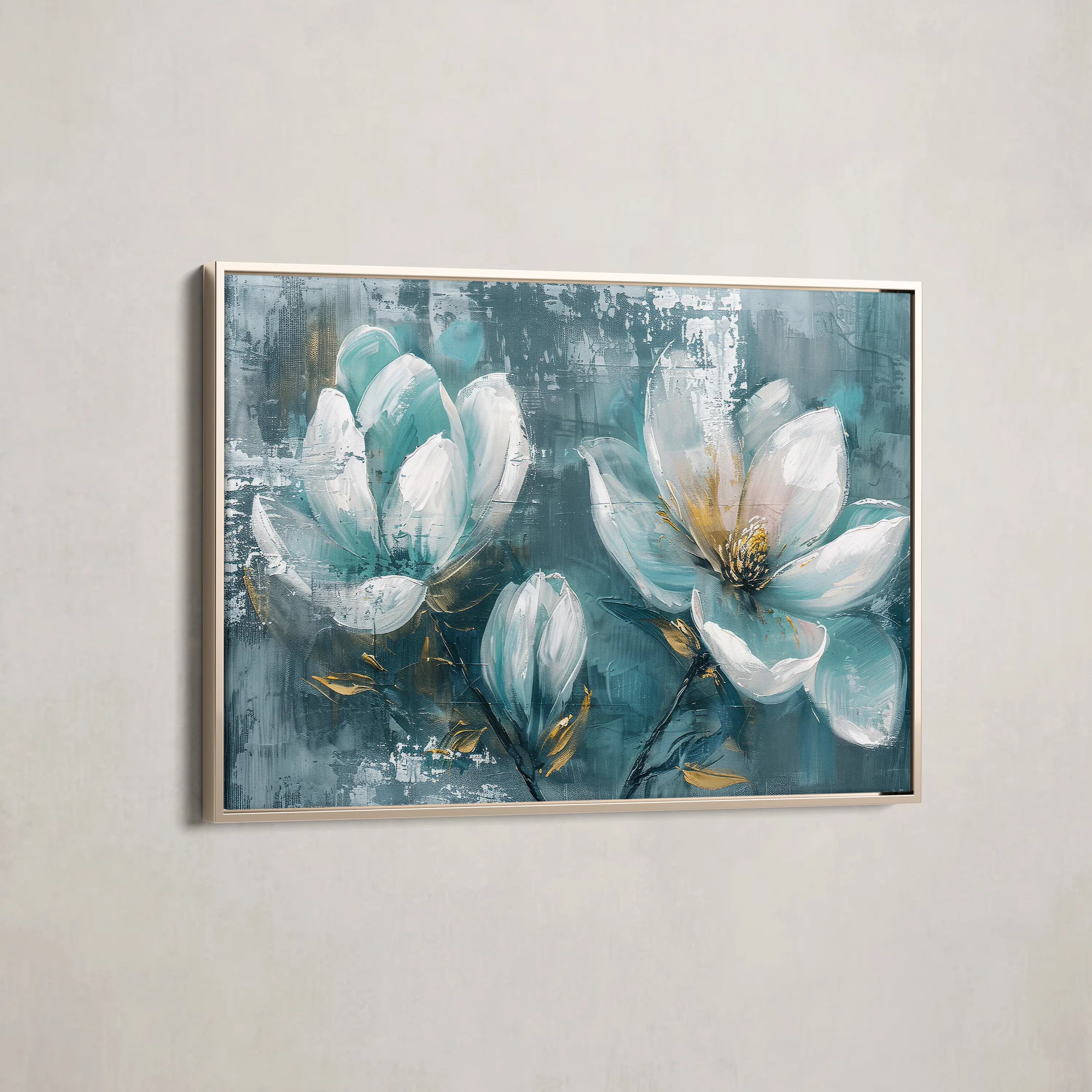 Floral Canvas Wall Art WAD234-F 90 x 60 cm / Stretched on hidden frame