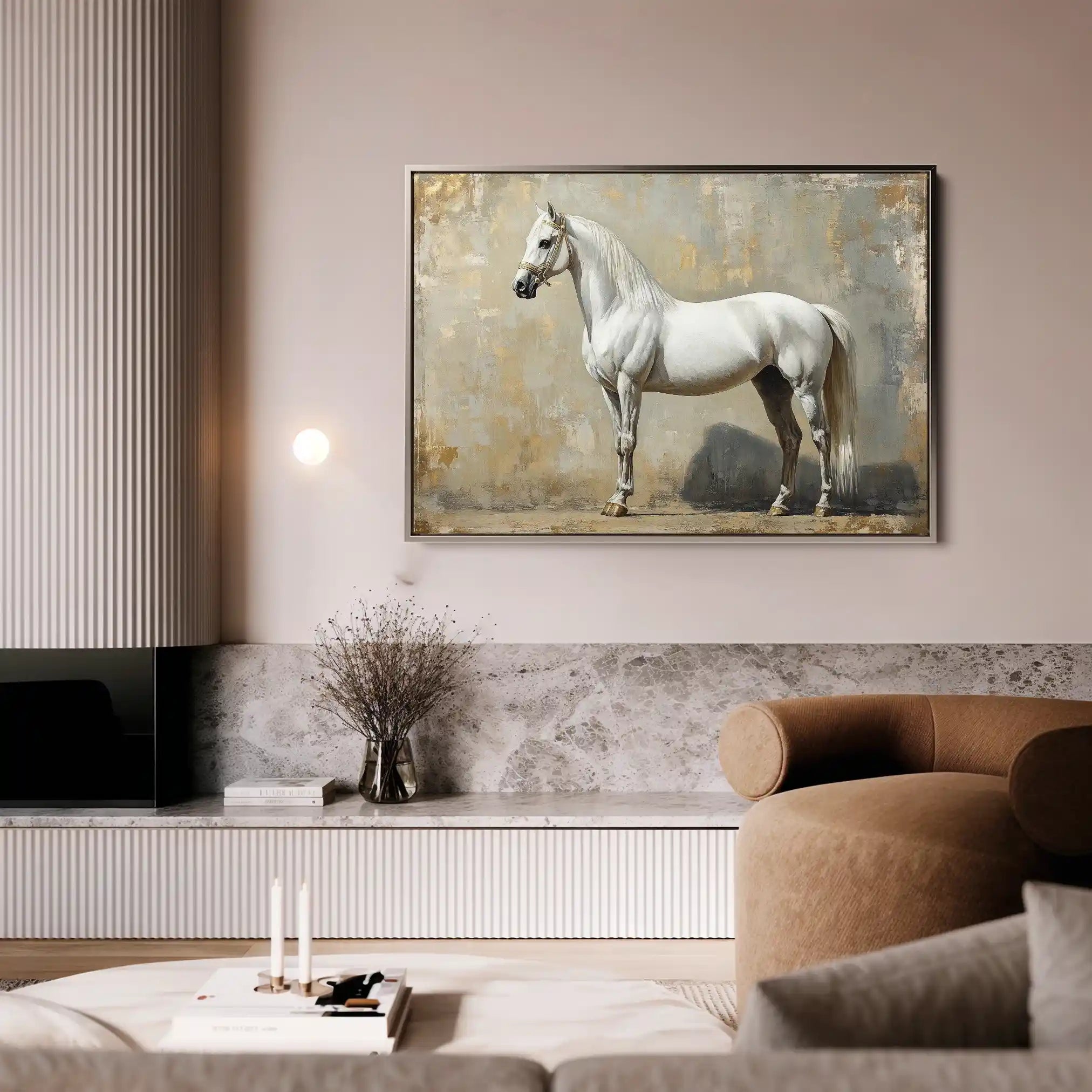 Horses 235 Canvas Art 90 x 60 cm / Stretched on hidden frame