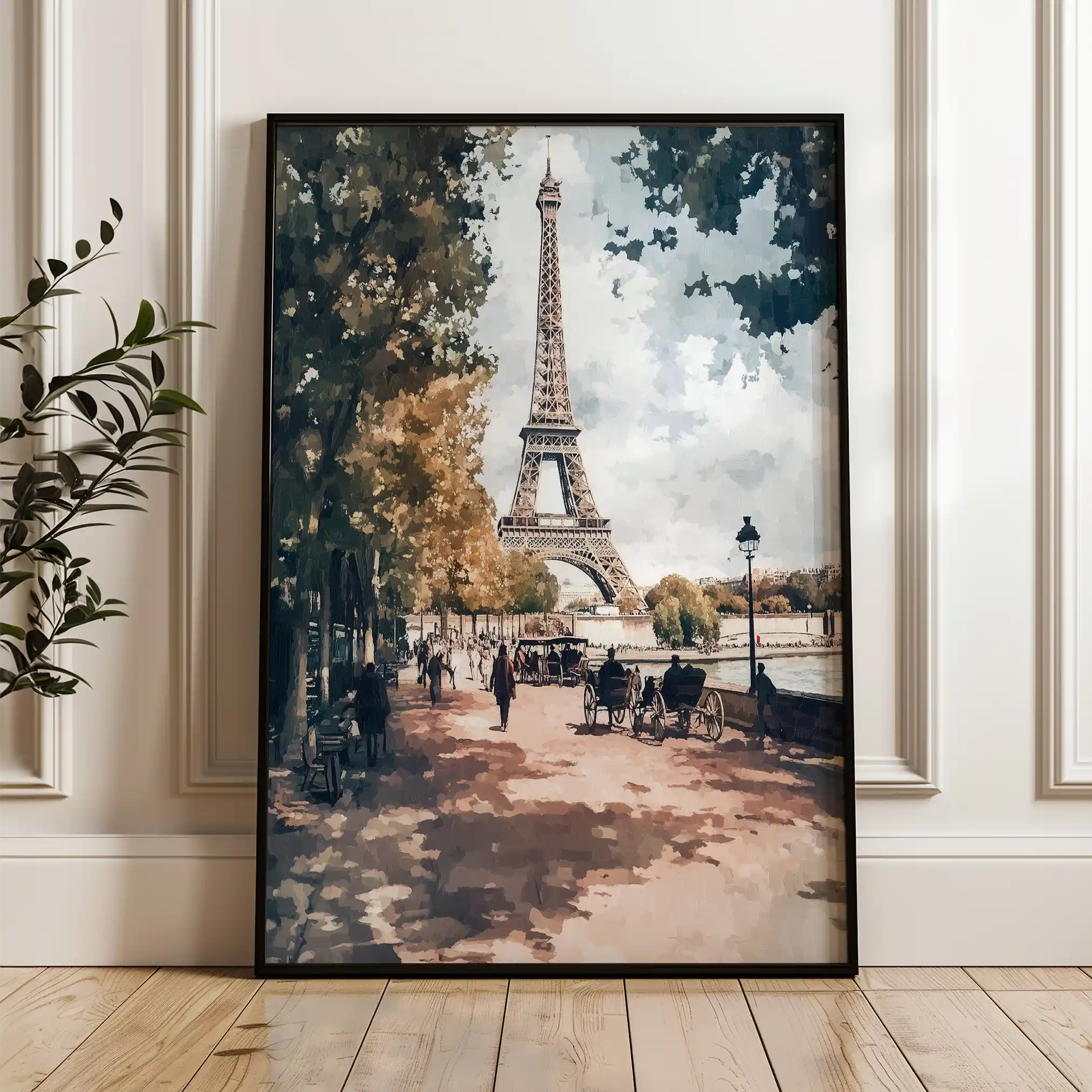 Landscape 235 Canvas Art 90 x 60 cm / Stretched on hidden frame