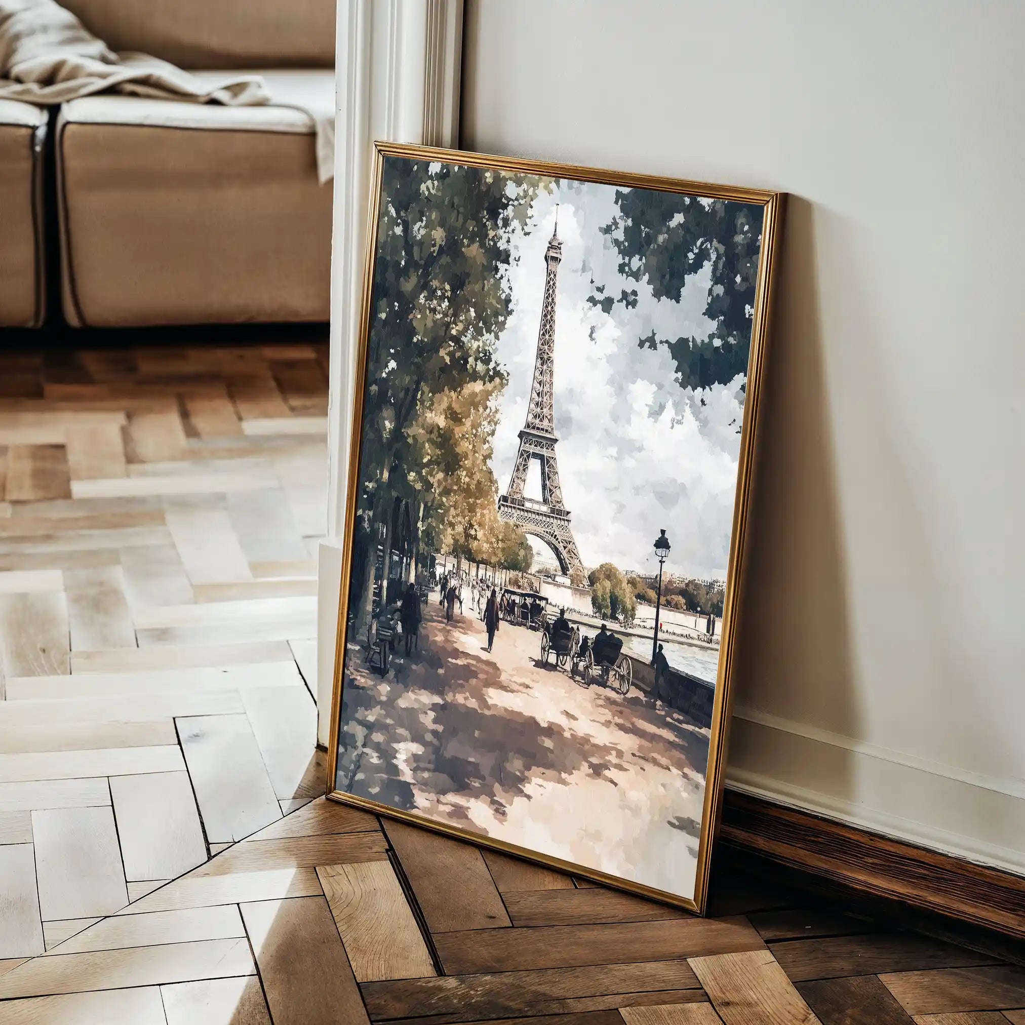Landscape 235 Canvas Art 90 x 60 cm / Stretched on hidden frame