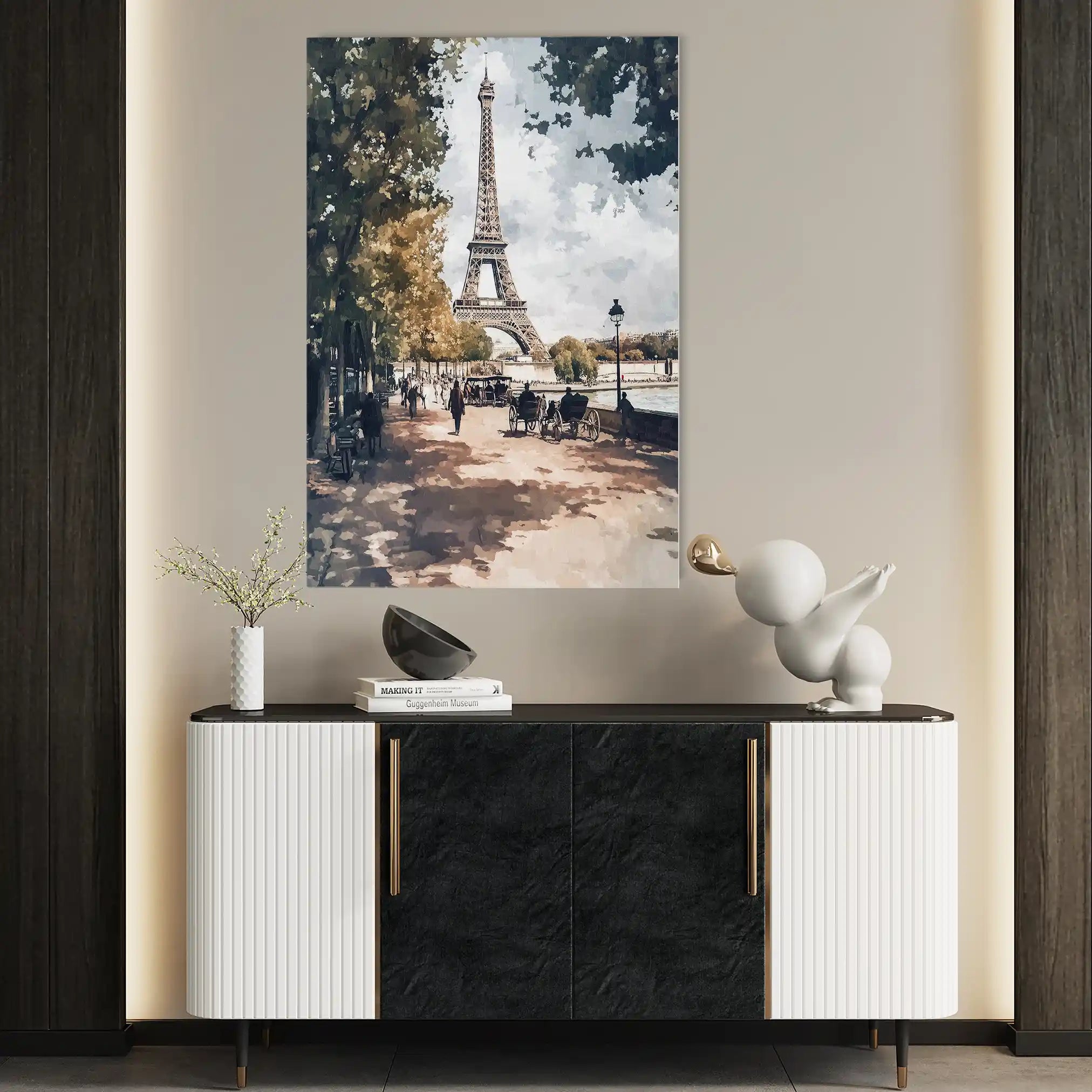 Landscape 235 Canvas Art 90 x 60 cm / Stretched on hidden frame