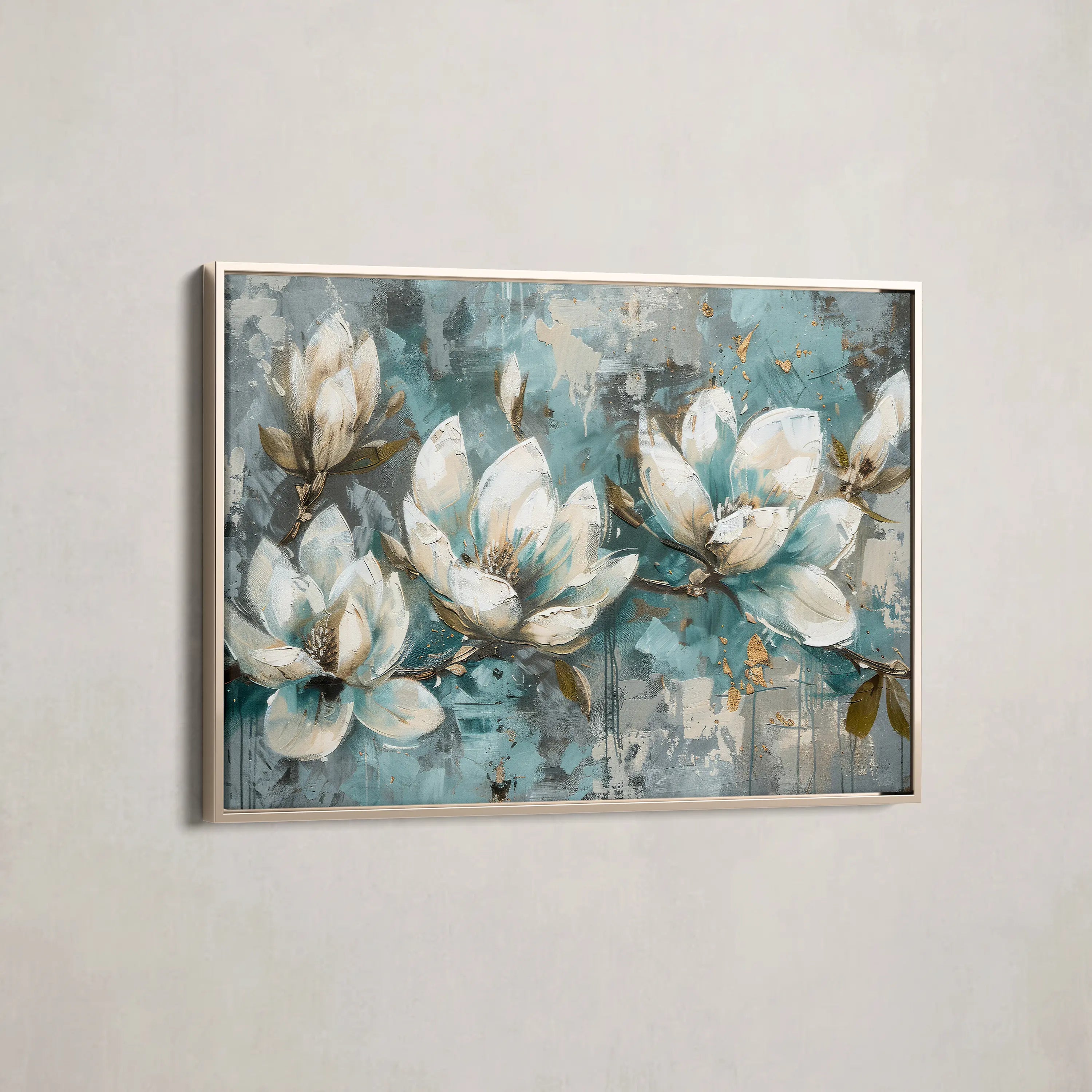 Floral Canvas Wall Art WAD236-F 90 x 60 cm / Stretched on hidden frame