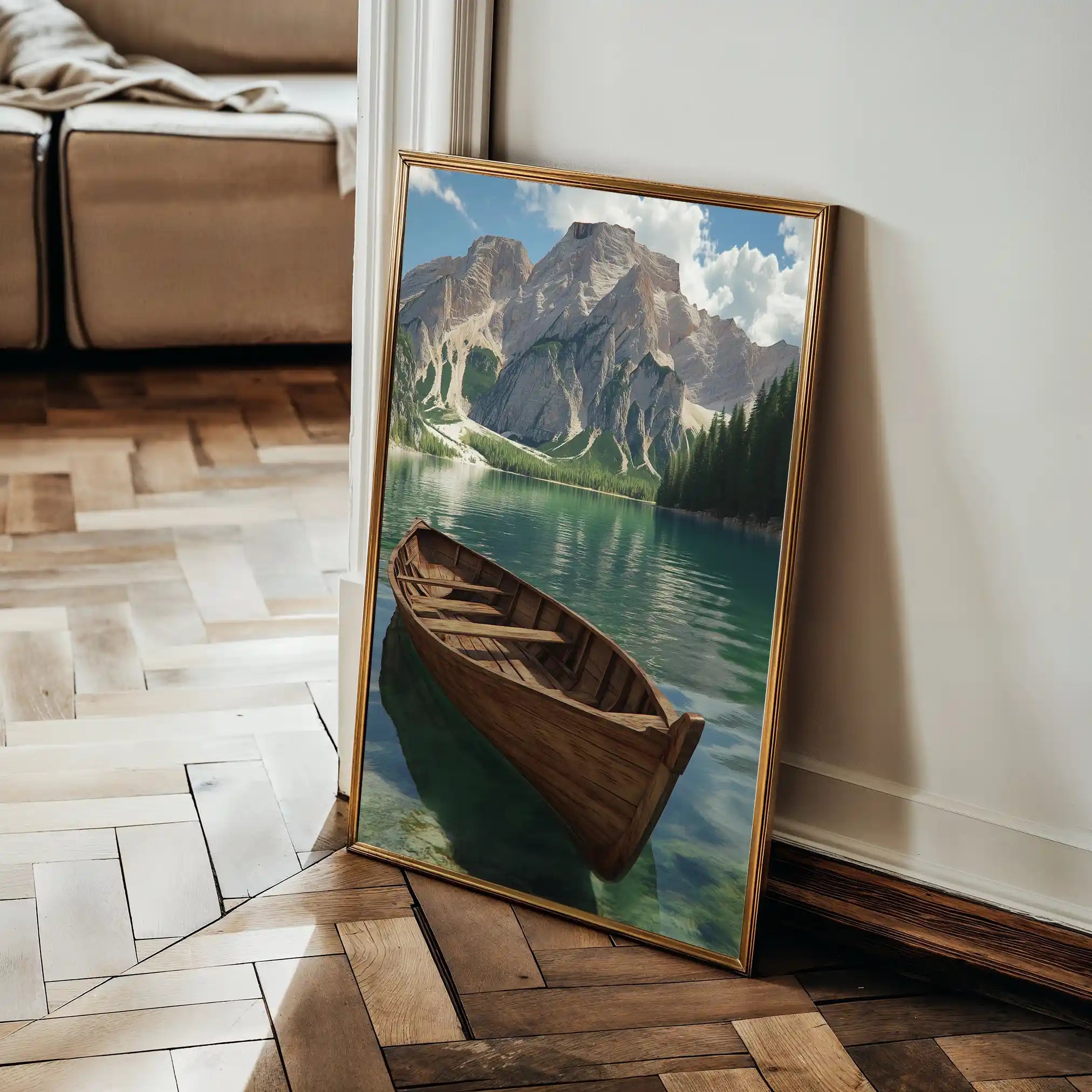 Landscape 236 Canvas Art 90 x 60 cm / Stretched on hidden frame