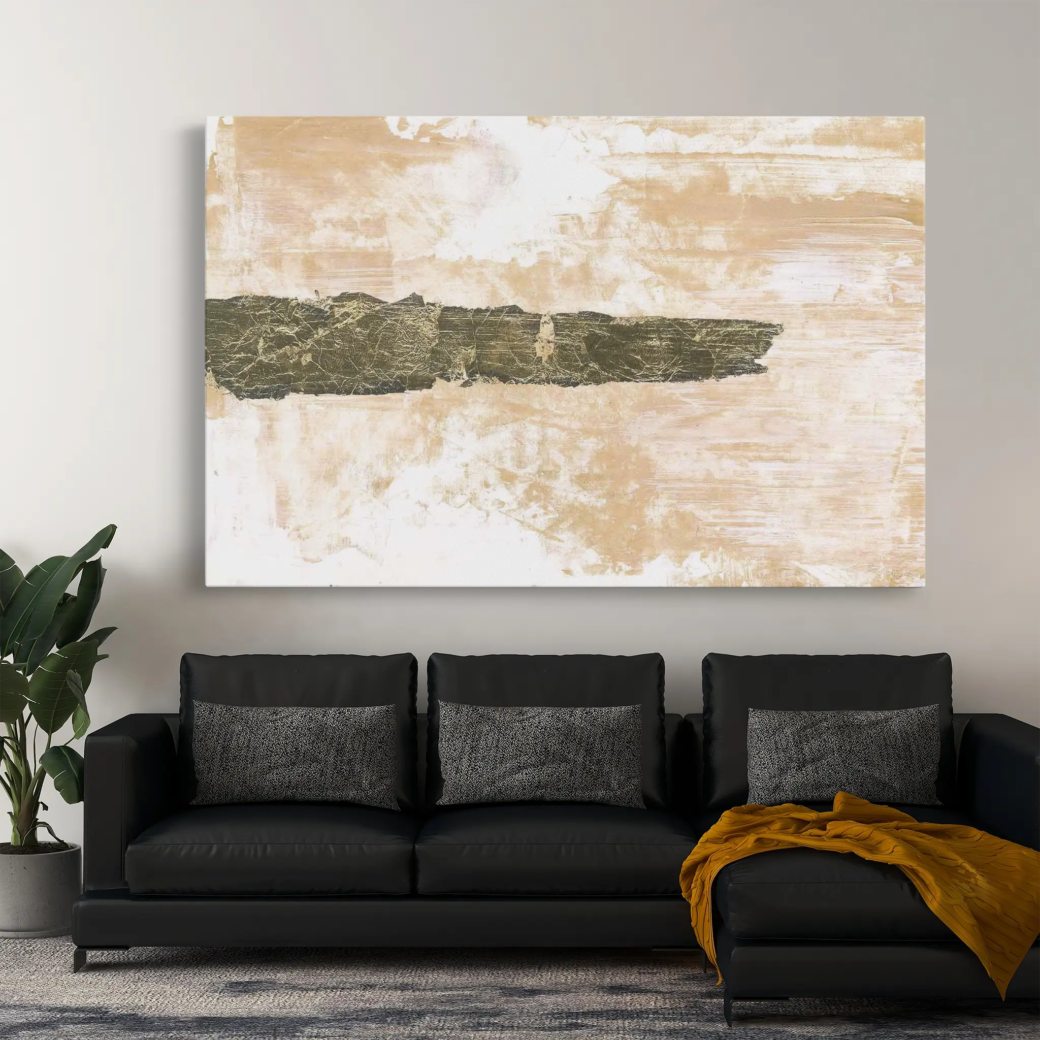 Abstract Canvas Wall Art WAD237-A 90 x 60 cm / Stretched on hidden frame