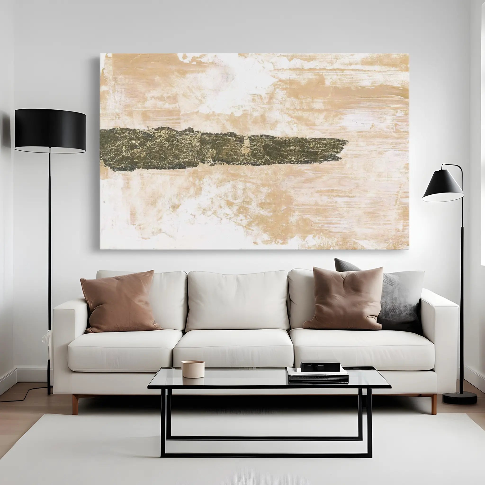 Abstract Canvas Wall Art WAD237-A 90 x 60 cm / Stretched on hidden frame