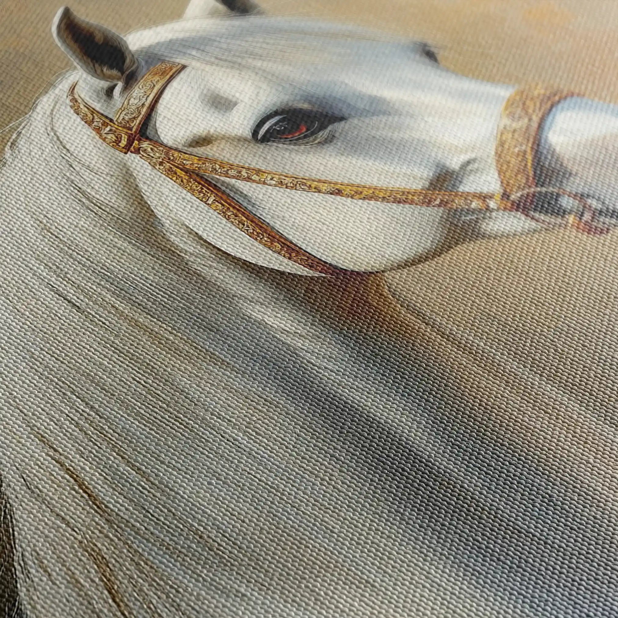 Horses 237 Canvas Art 90 x 60 cm / Stretched on hidden frame