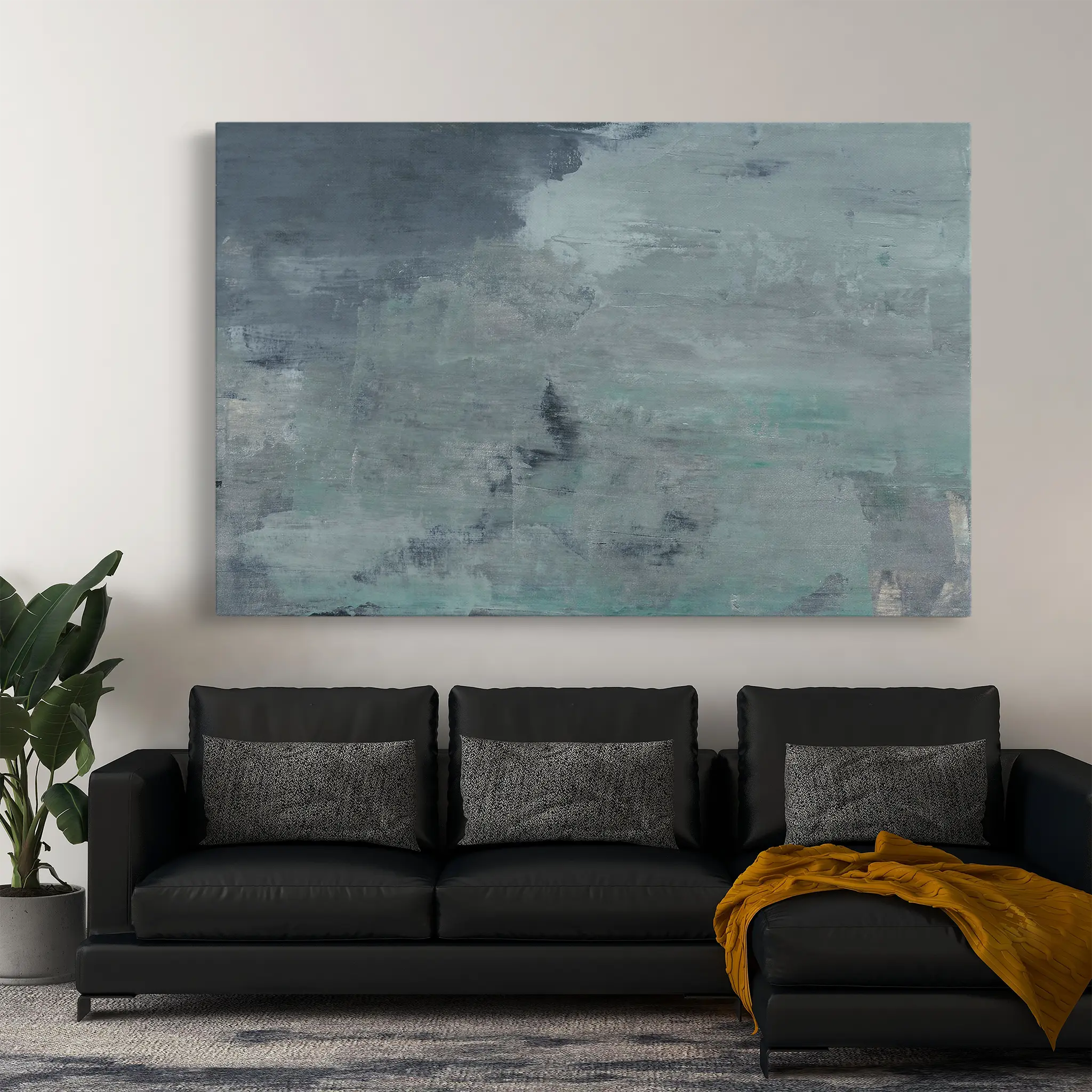 Abstract Canvas Wall Art WAD238-A 90 x 60 cm / Stretched on hidden frame