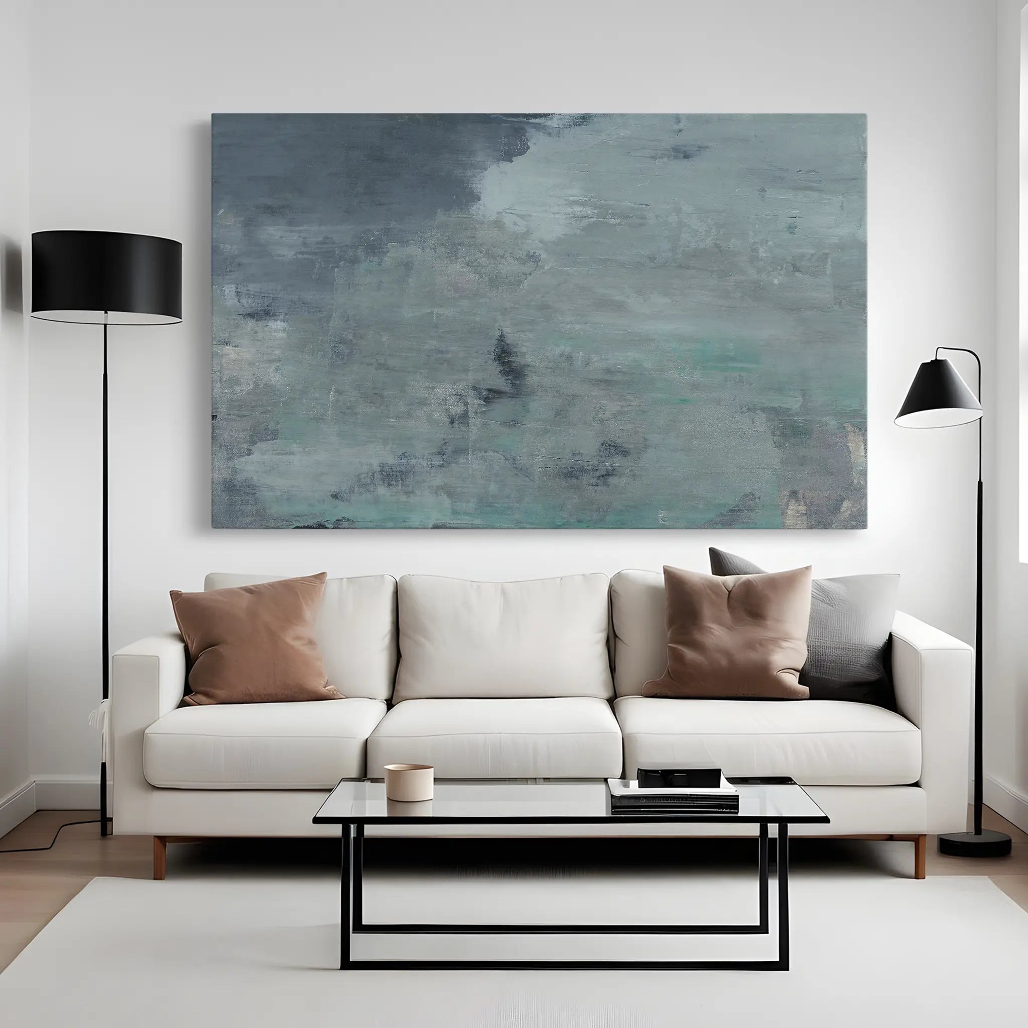 Abstract Canvas Wall Art WAD238-A 90 x 60 cm / Stretched on hidden frame