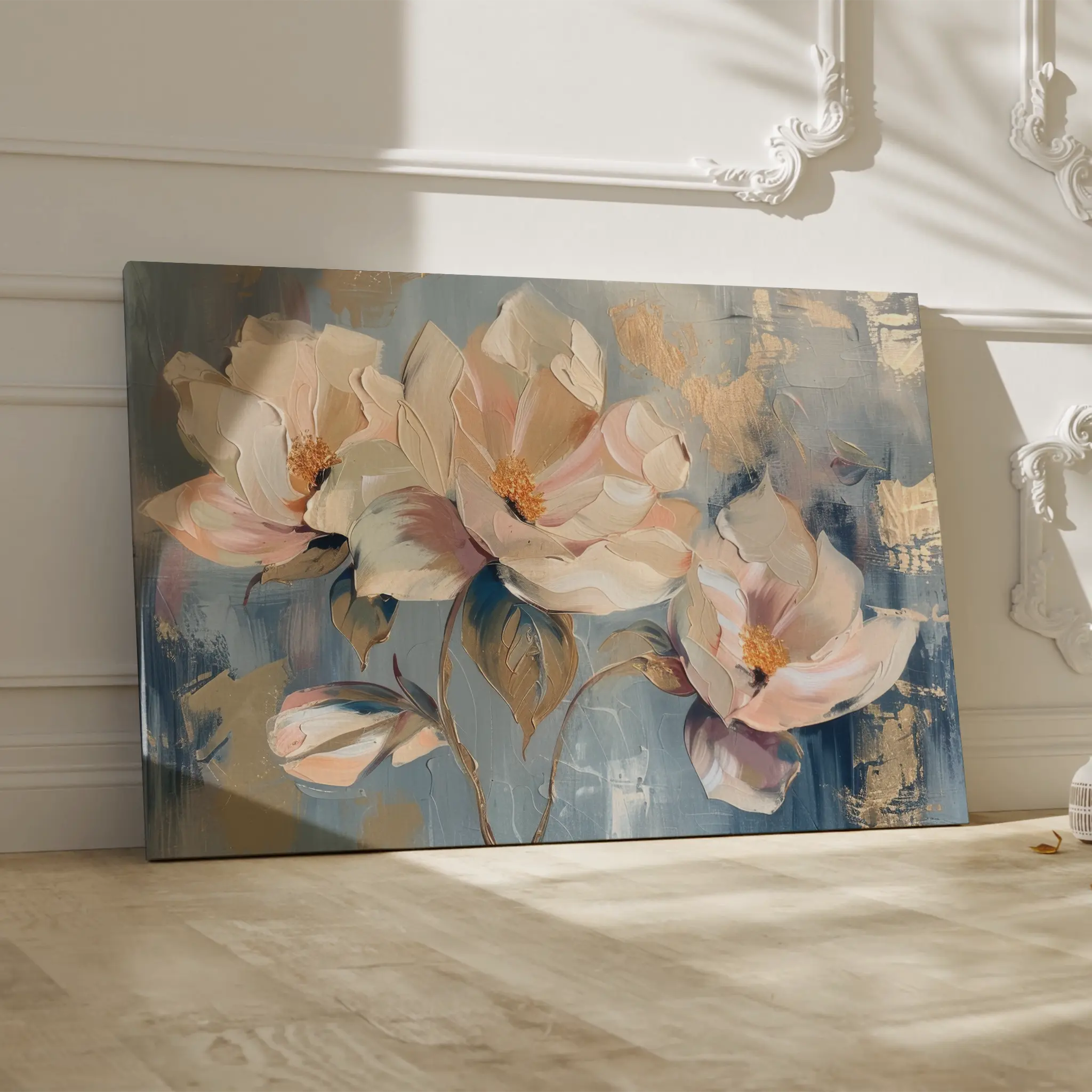 Floral Canvas Wall Art WAD238-F 90 x 60 cm / Stretched on hidden frame