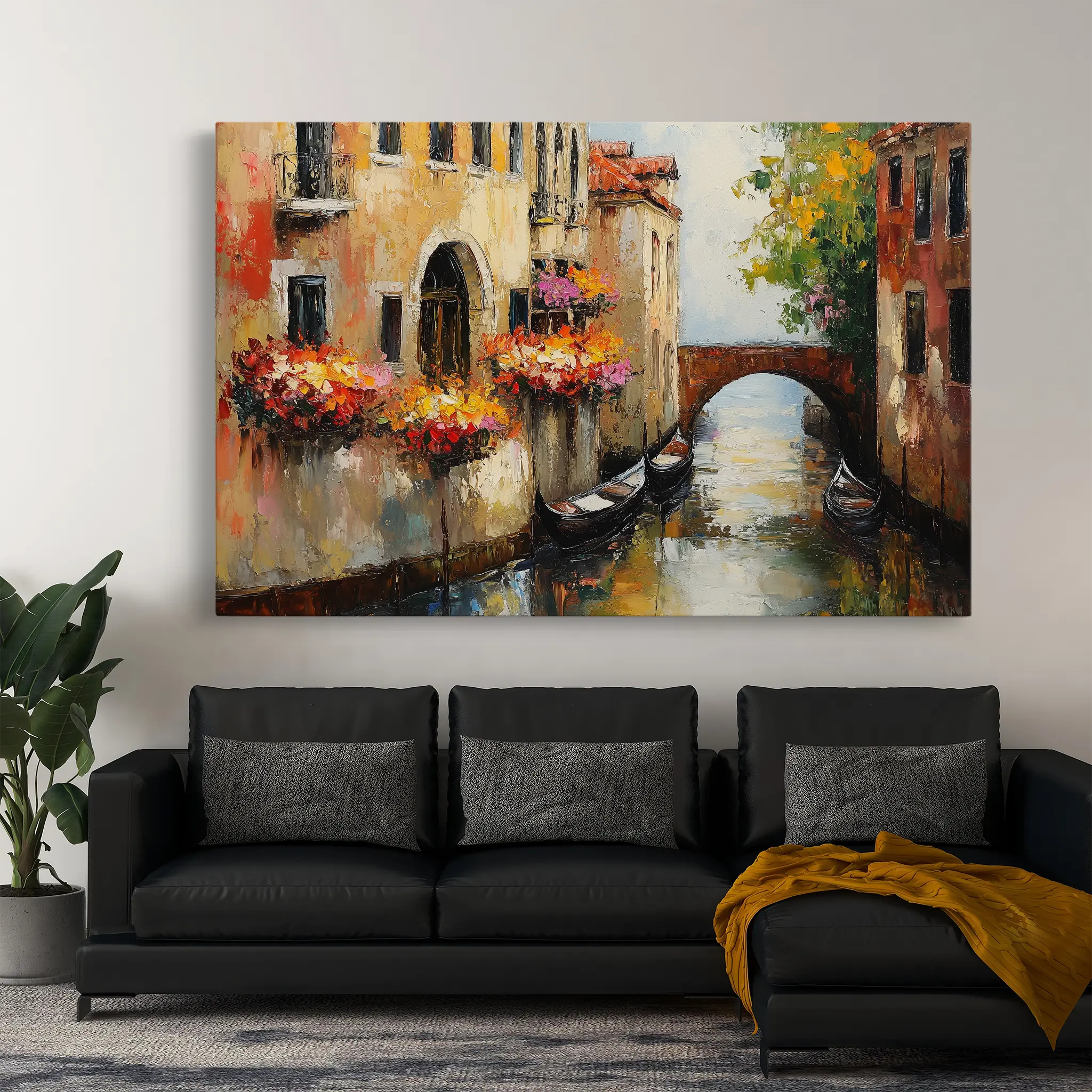 Landscape Canvas Wall Art WAD238-L 90 x 60 cm / Stretched on hidden frame