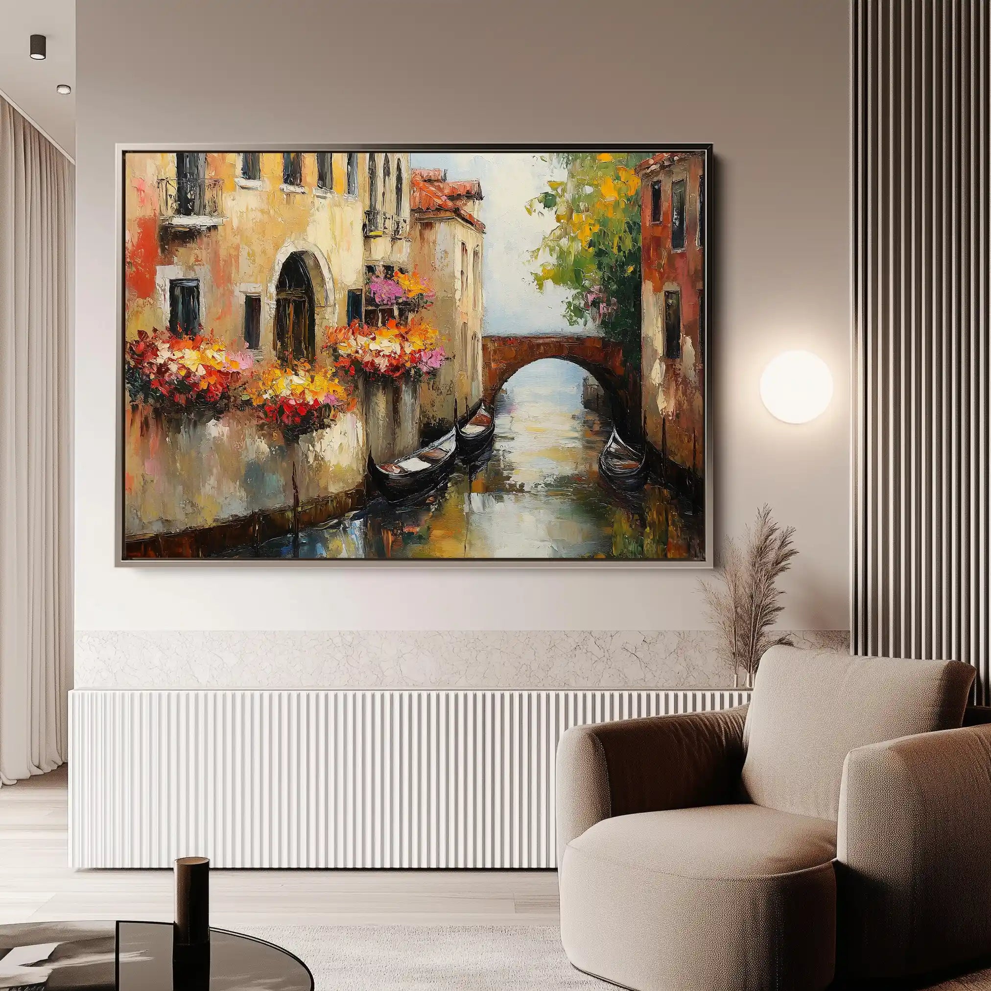 Landscape 238 Canvas Art 90 x 60 cm / Stretched on hidden frame