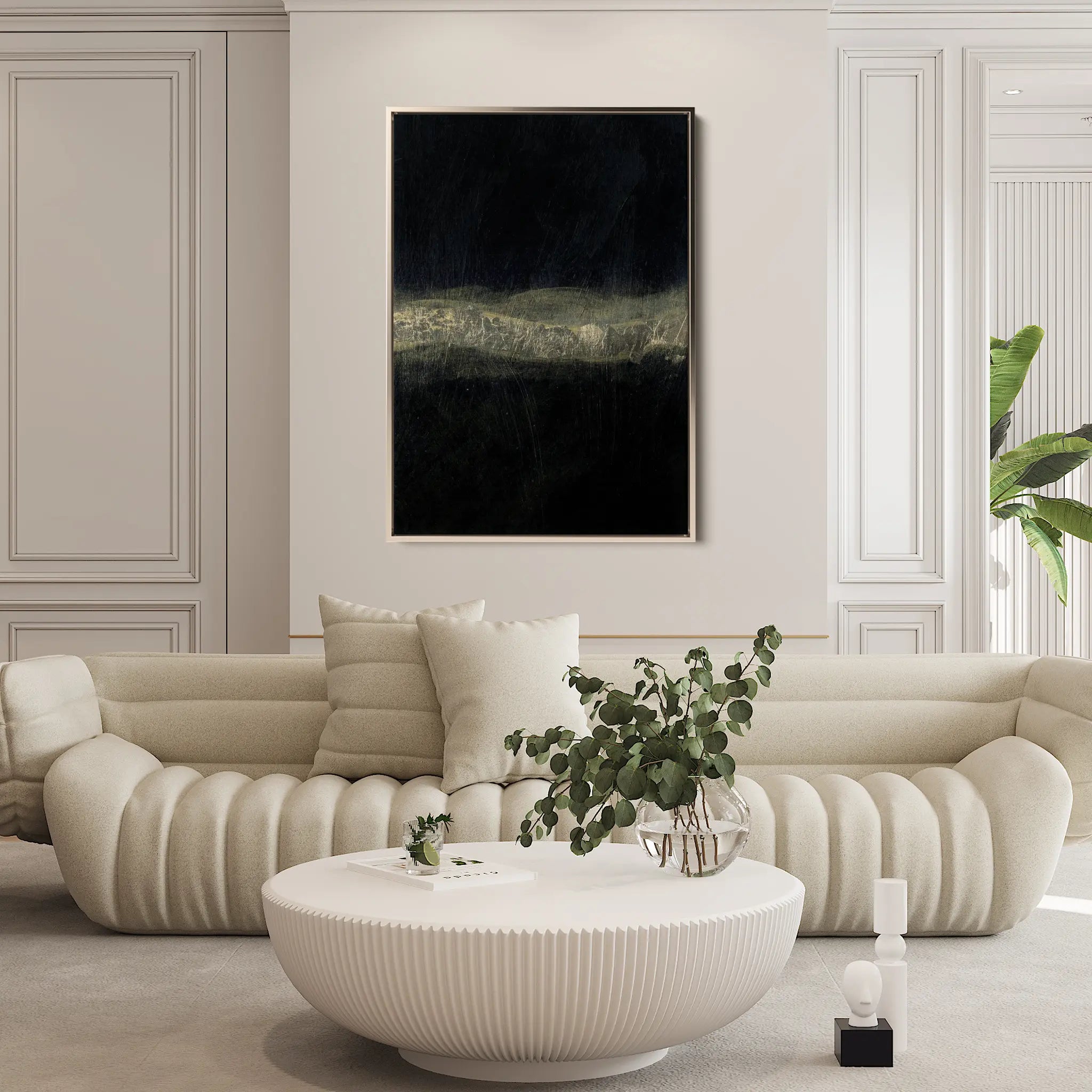 Abstract Canvas Wall Art WAD239-A 90 x 60 cm / Stretched on hidden frame