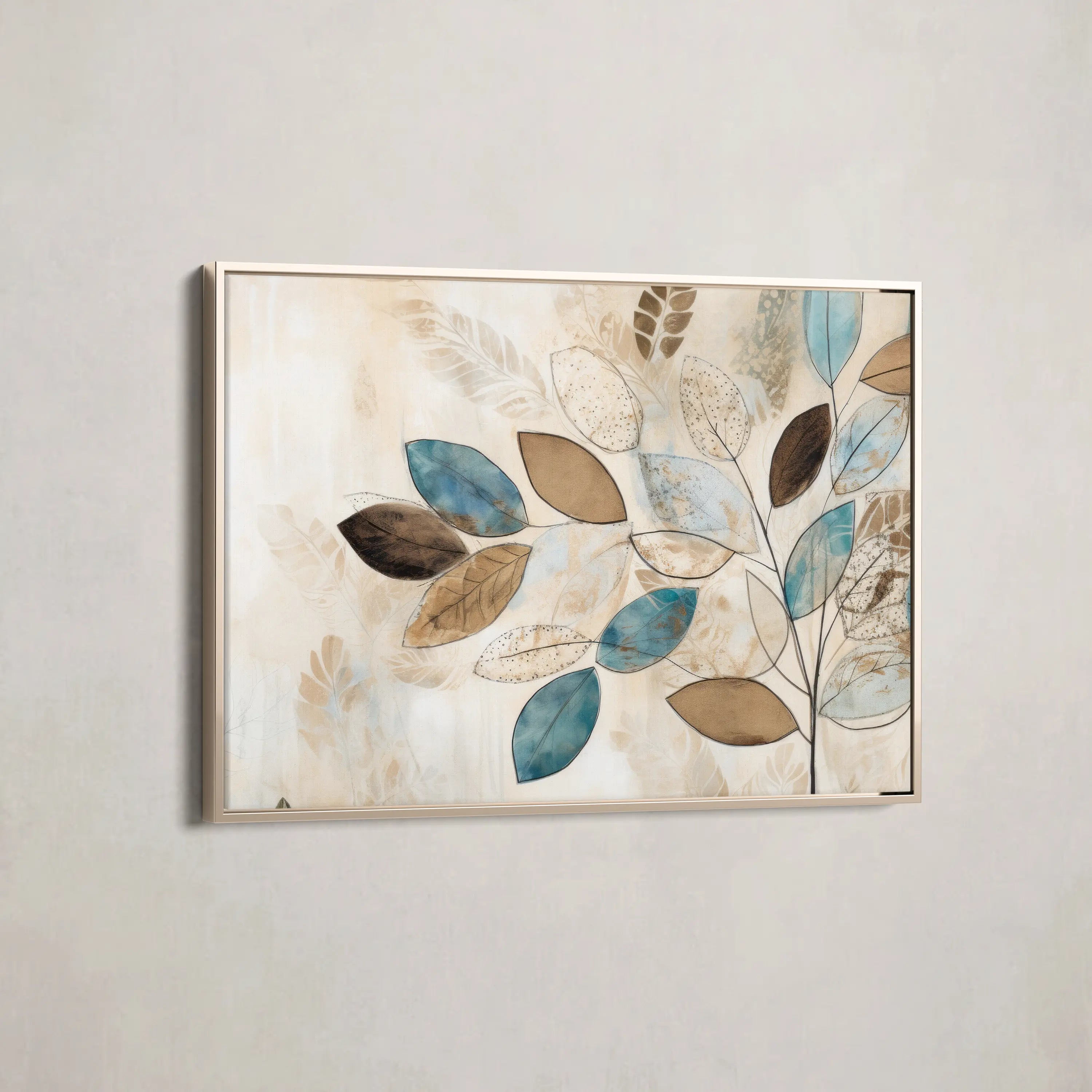 Floral Canvas Wall Art WAD239-F 90 x 60 cm / Stretched on hidden frame