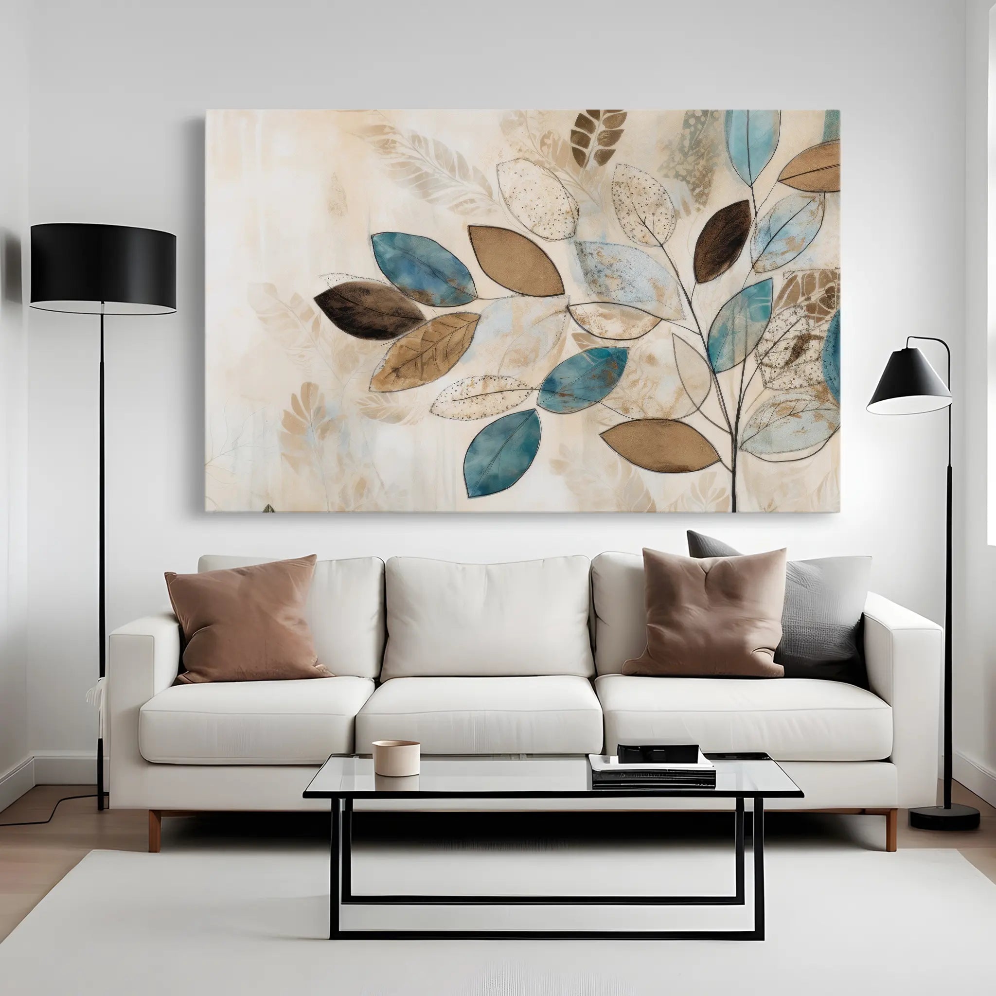 Floral Canvas Wall Art WAD239-F 90 x 60 cm / Stretched on hidden frame