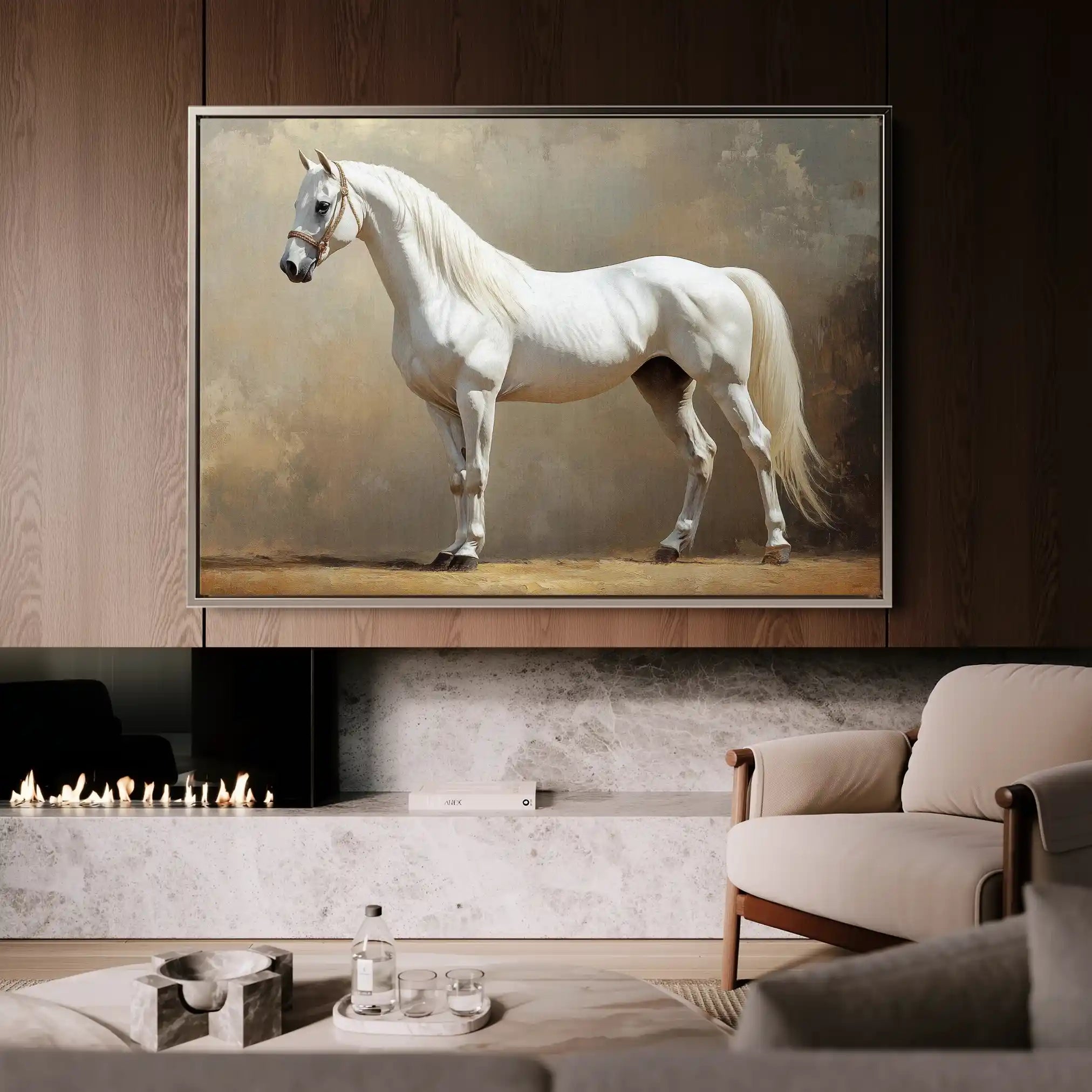 Horses 239 Canvas Art 90 x 60 cm / Stretched on hidden frame
