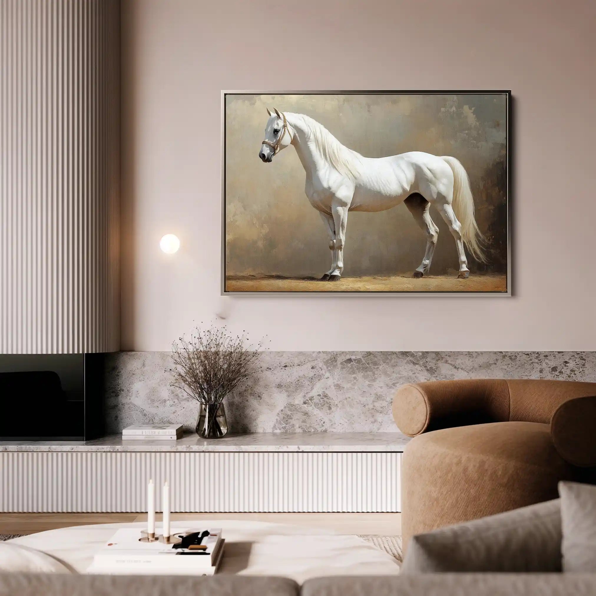 Horses 239 Canvas Art 90 x 60 cm / Stretched on hidden frame
