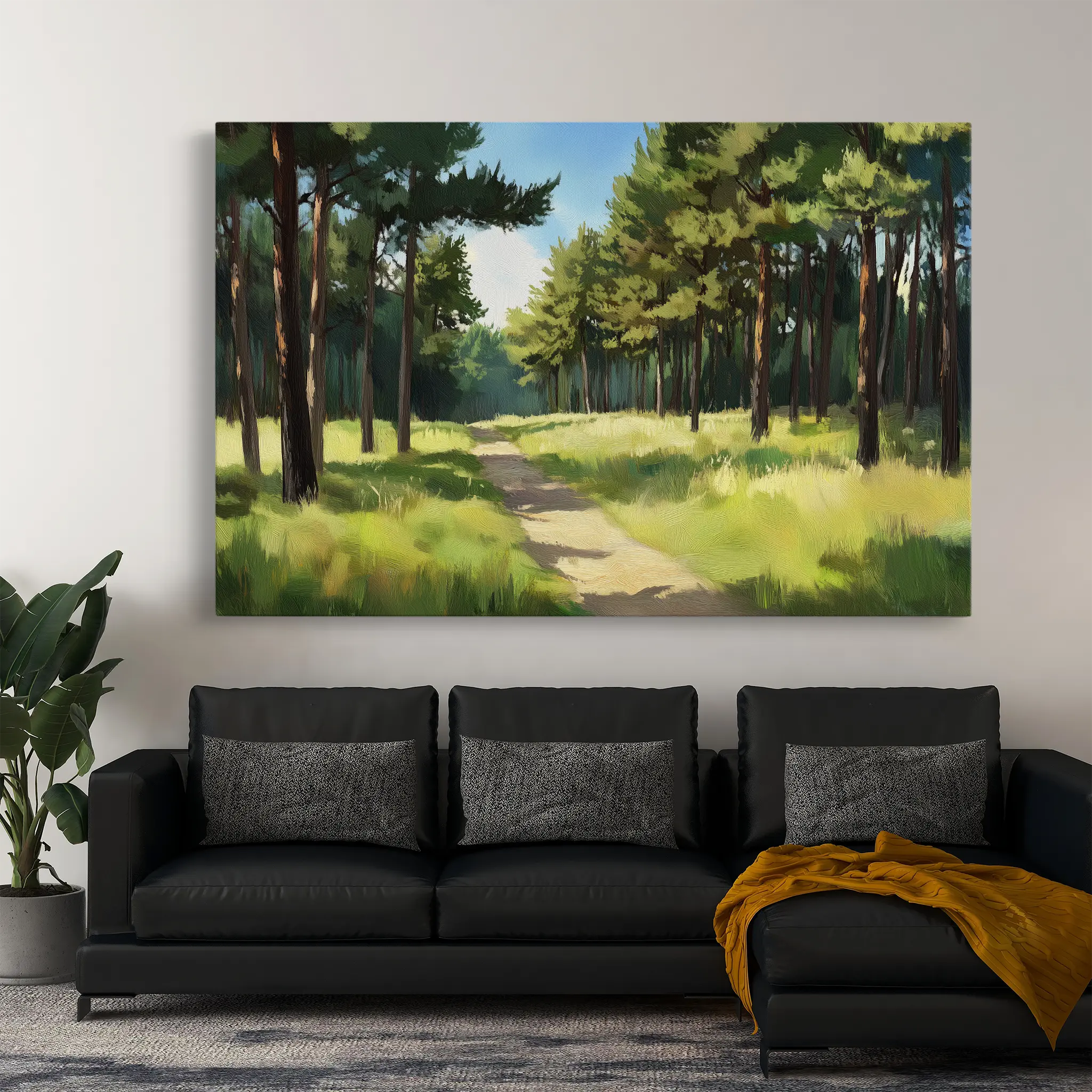 Landscape Canvas Wall Art WAD239-L 90 x 60 cm / Stretched on hidden frame