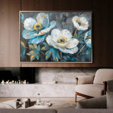 Floral Canvas Wall Art WAD240-F 90 x 60 cm / Stretched on hidden frame