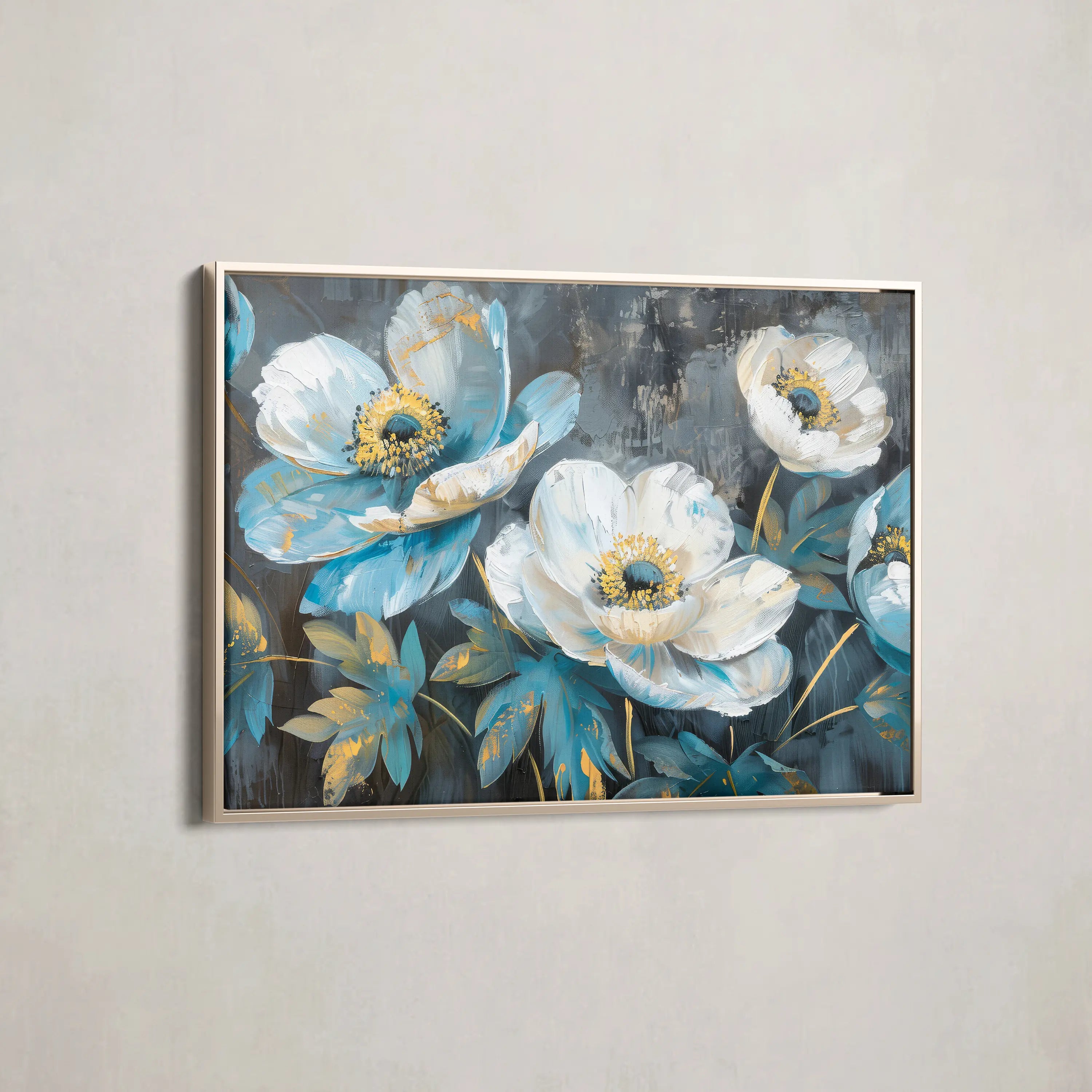 Floral Canvas Wall Art WAD240-F 90 x 60 cm / Stretched on hidden frame