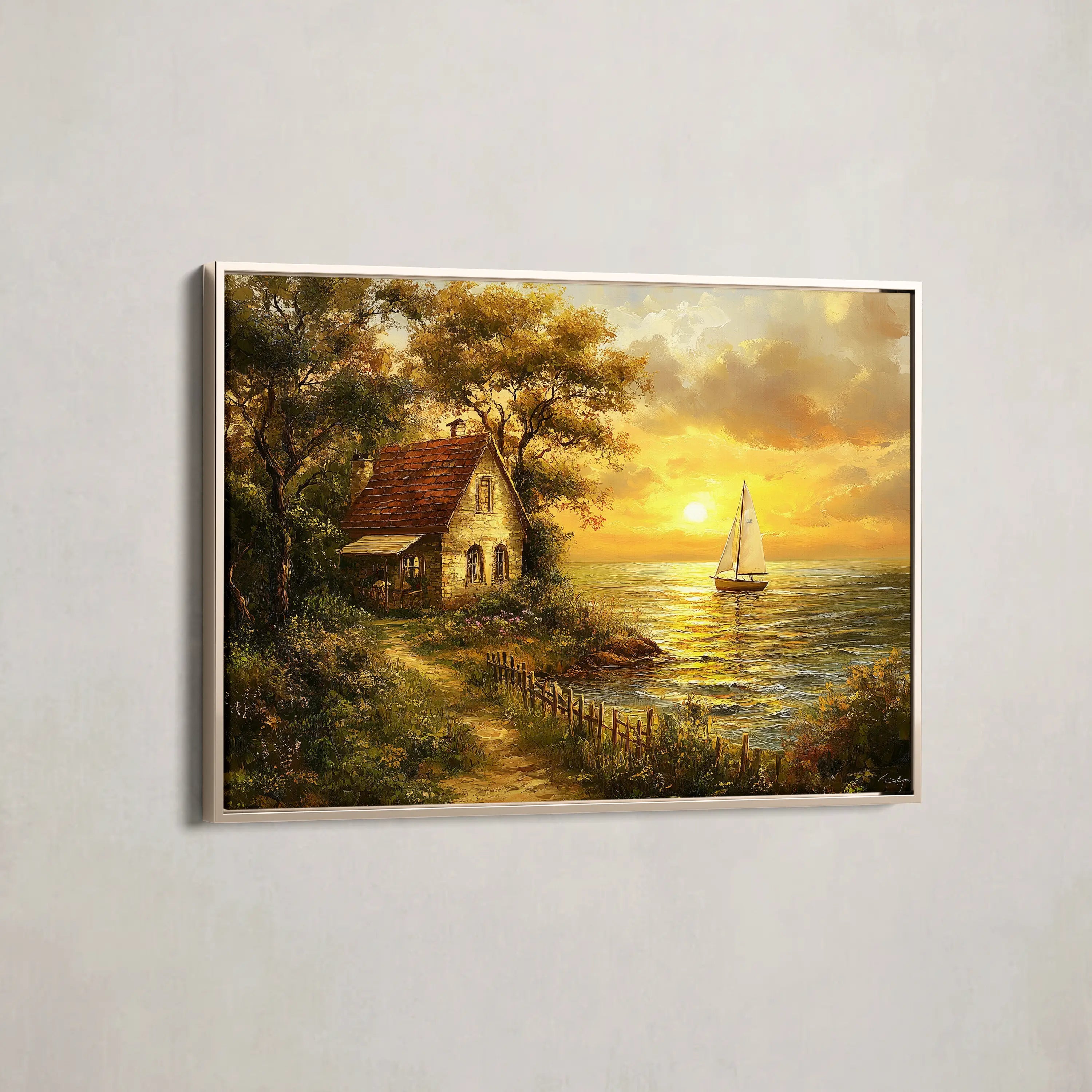 Landscape Canvas Wall Art WAD240-L 90 x 60 cm / Stretched on hidden frame