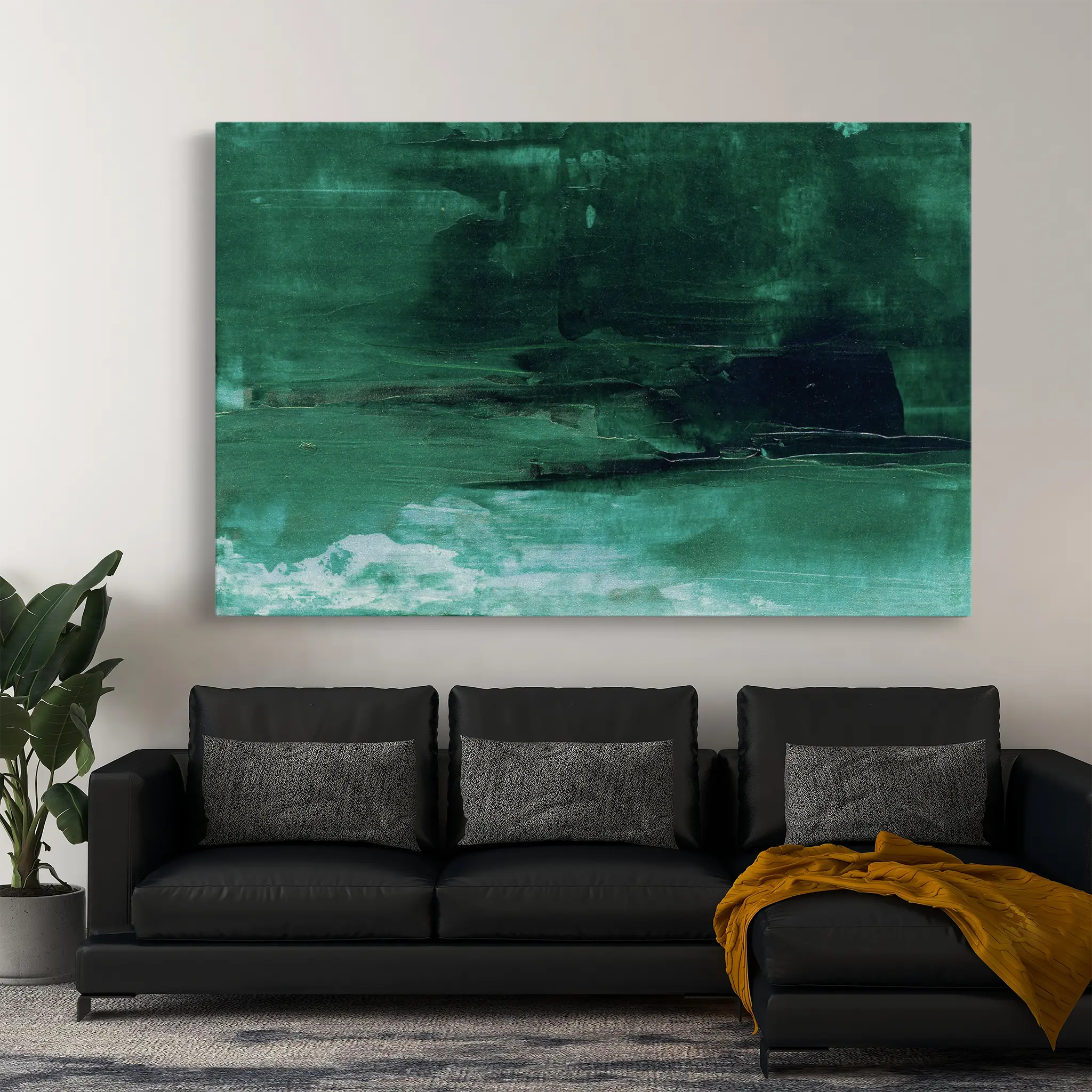 Abstract Canvas Wall Art WAD241-A 90 x 60 cm / Stretched on hidden frame