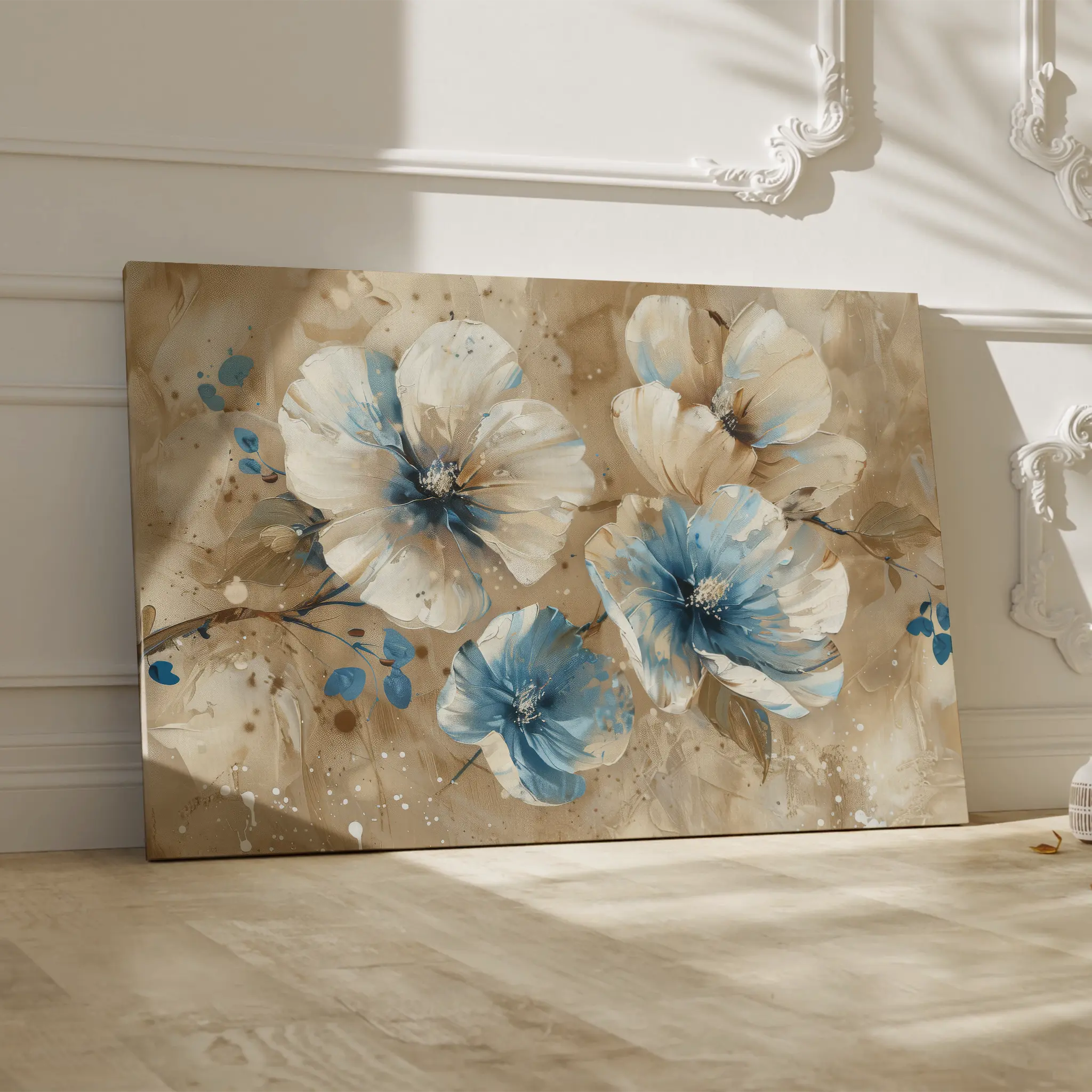 Floral Canvas Wall Art WAD241-F 90 x 60 cm / Stretched on hidden frame