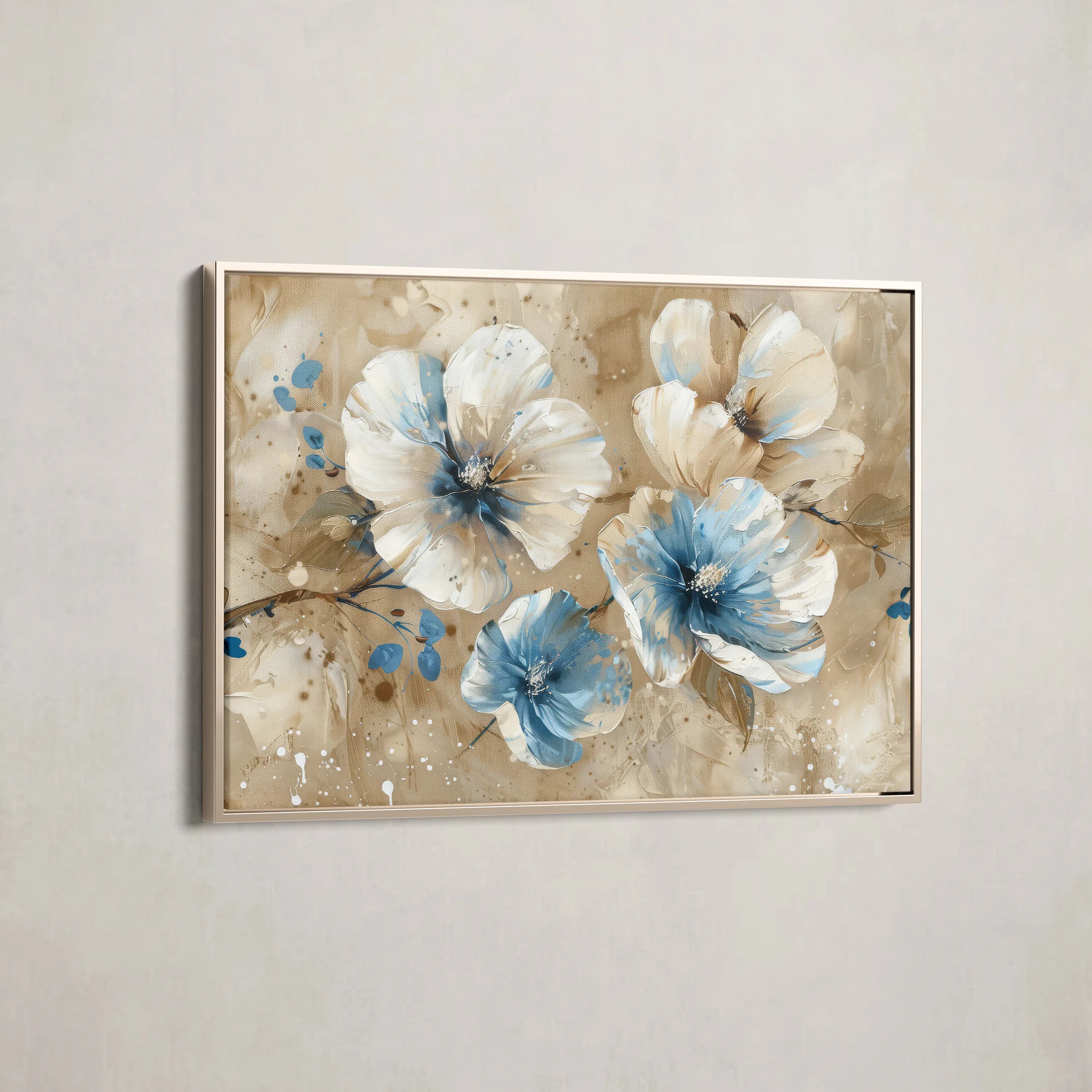 Floral Canvas Wall Art WAD241-F 90 x 60 cm / Stretched on hidden frame