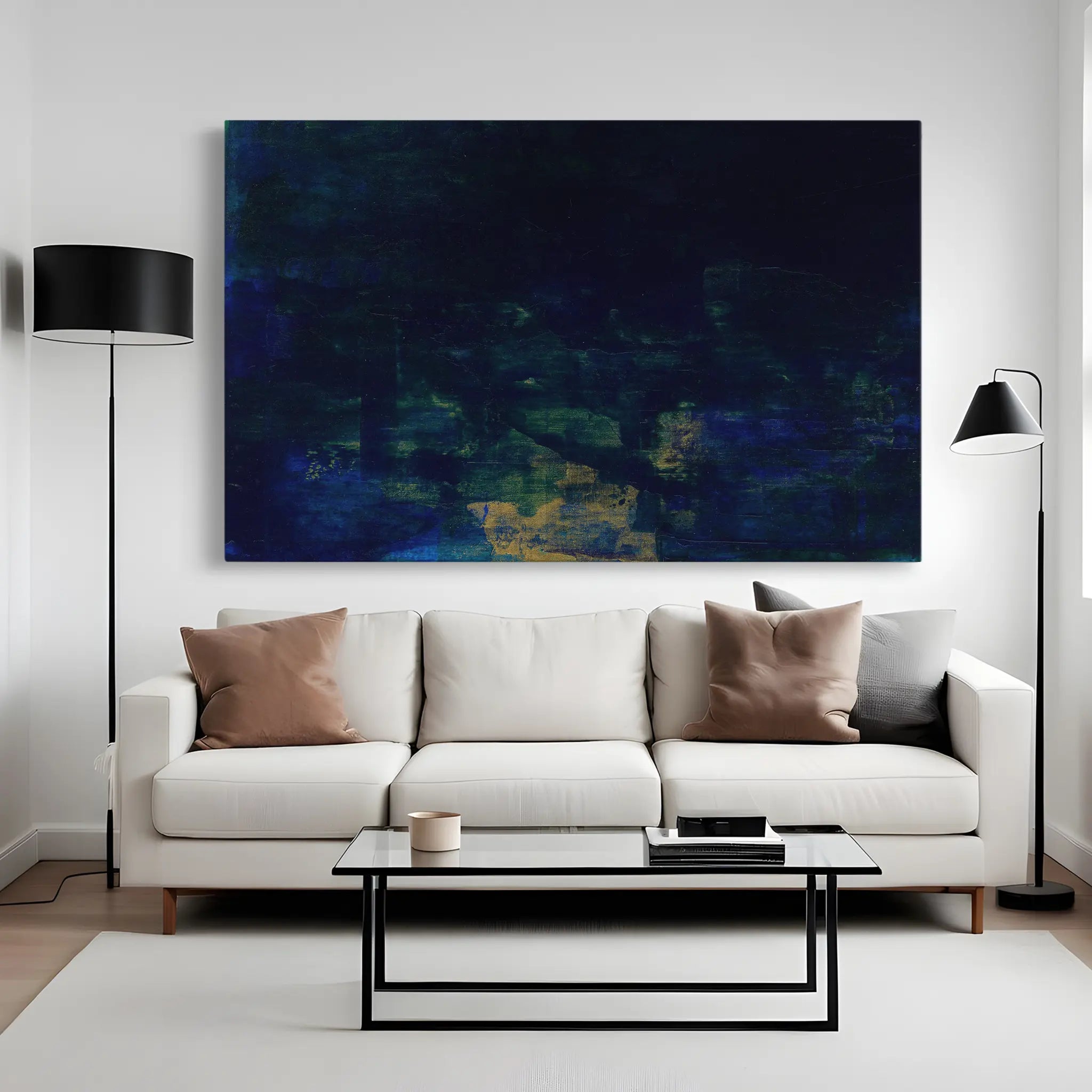 Abstract Canvas Wall Art WAD242-A 90 x 60 cm / Stretched on hidden frame