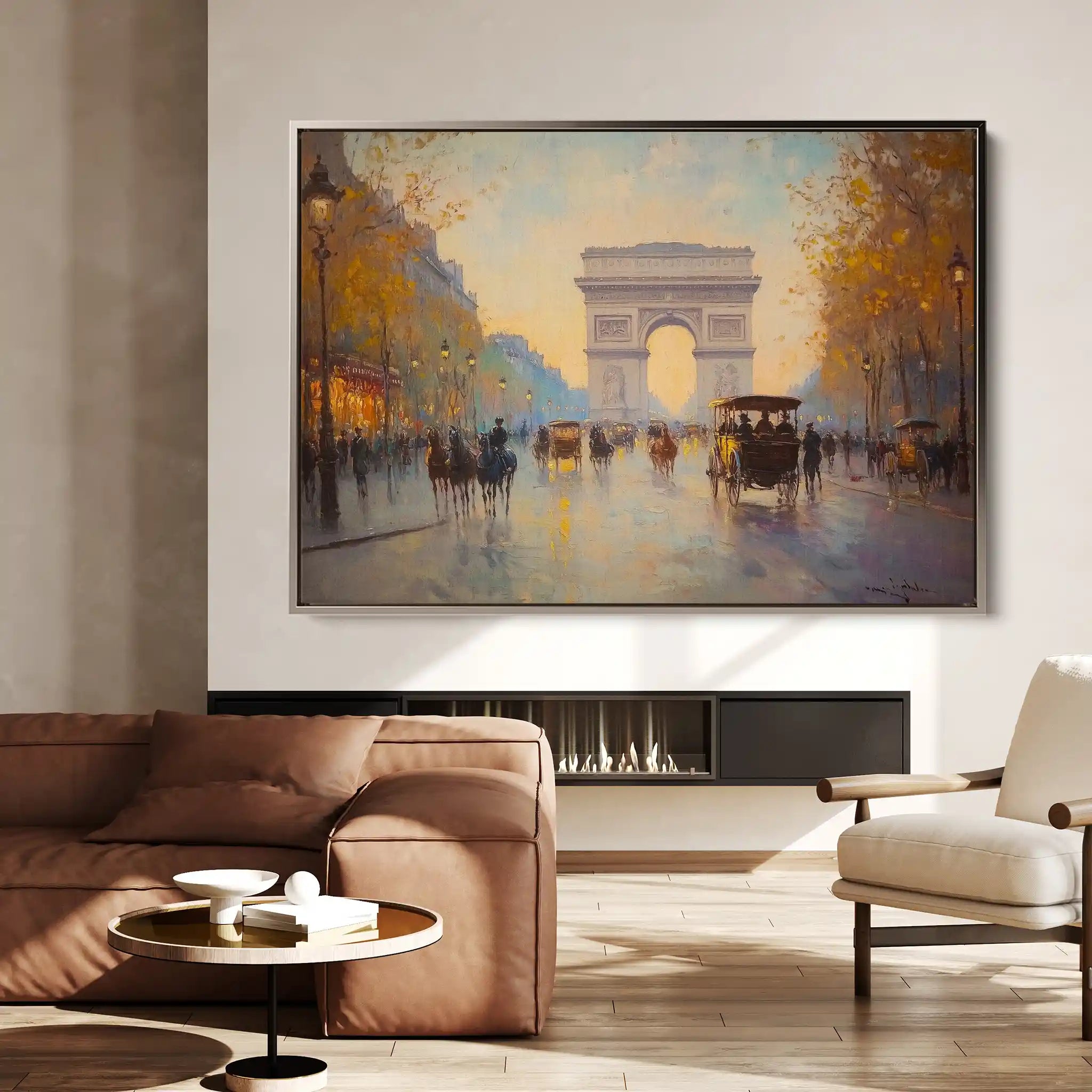 Landscape 242 Canvas Art 90 x 60 cm / Stretched on hidden frame