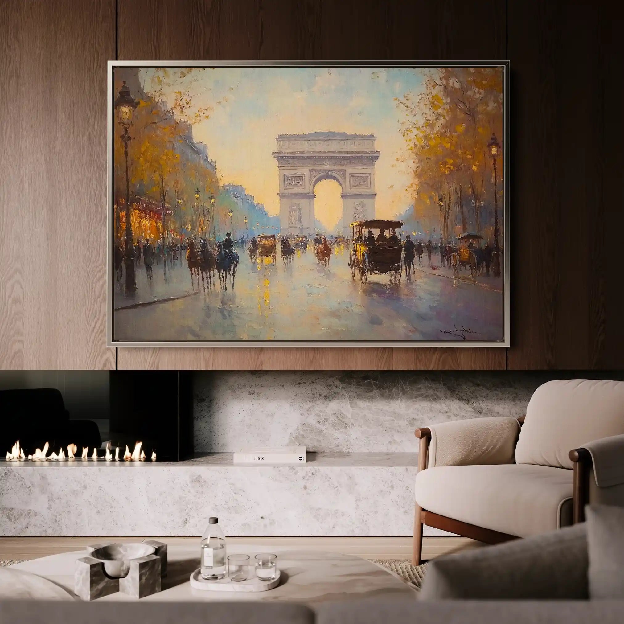Landscape 242 Canvas Art 90 x 60 cm / Stretched on hidden frame