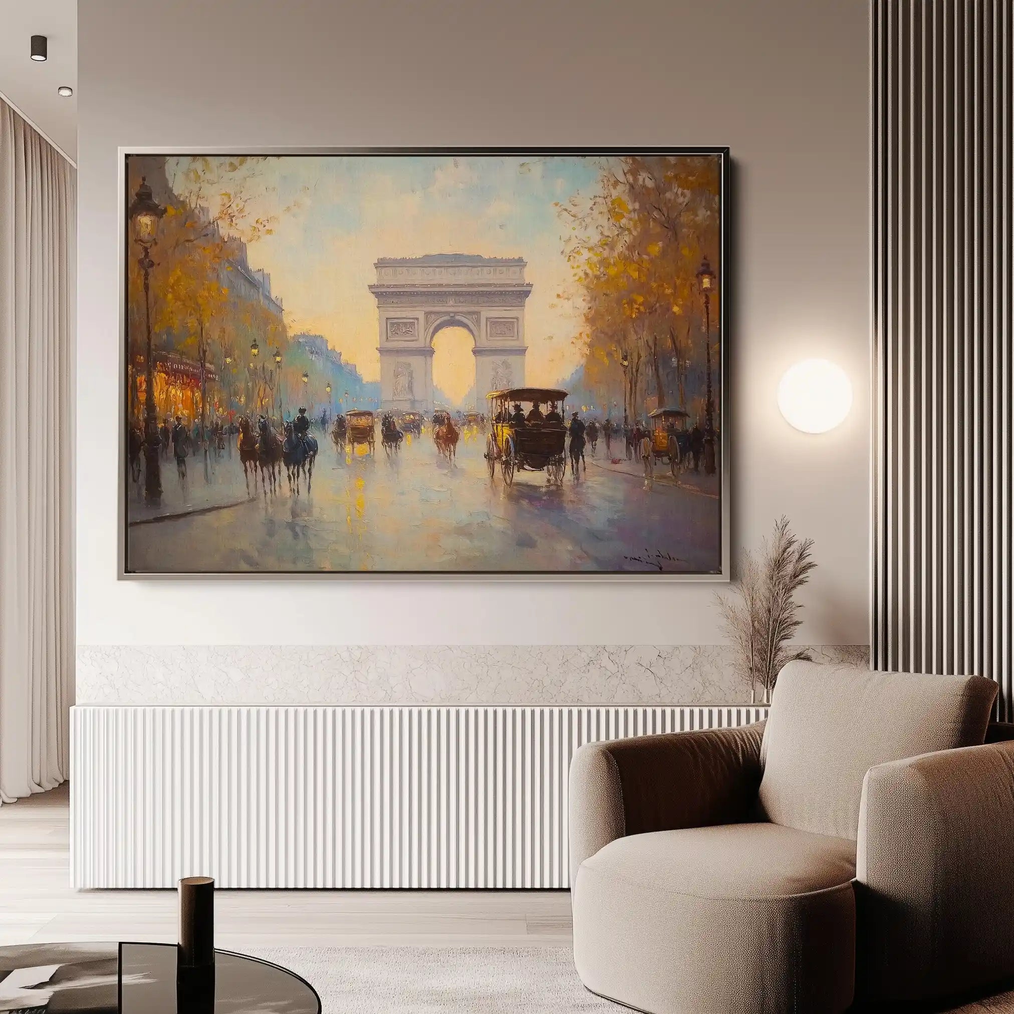 Landscape 242 Canvas Art 90 x 60 cm / Stretched on hidden frame