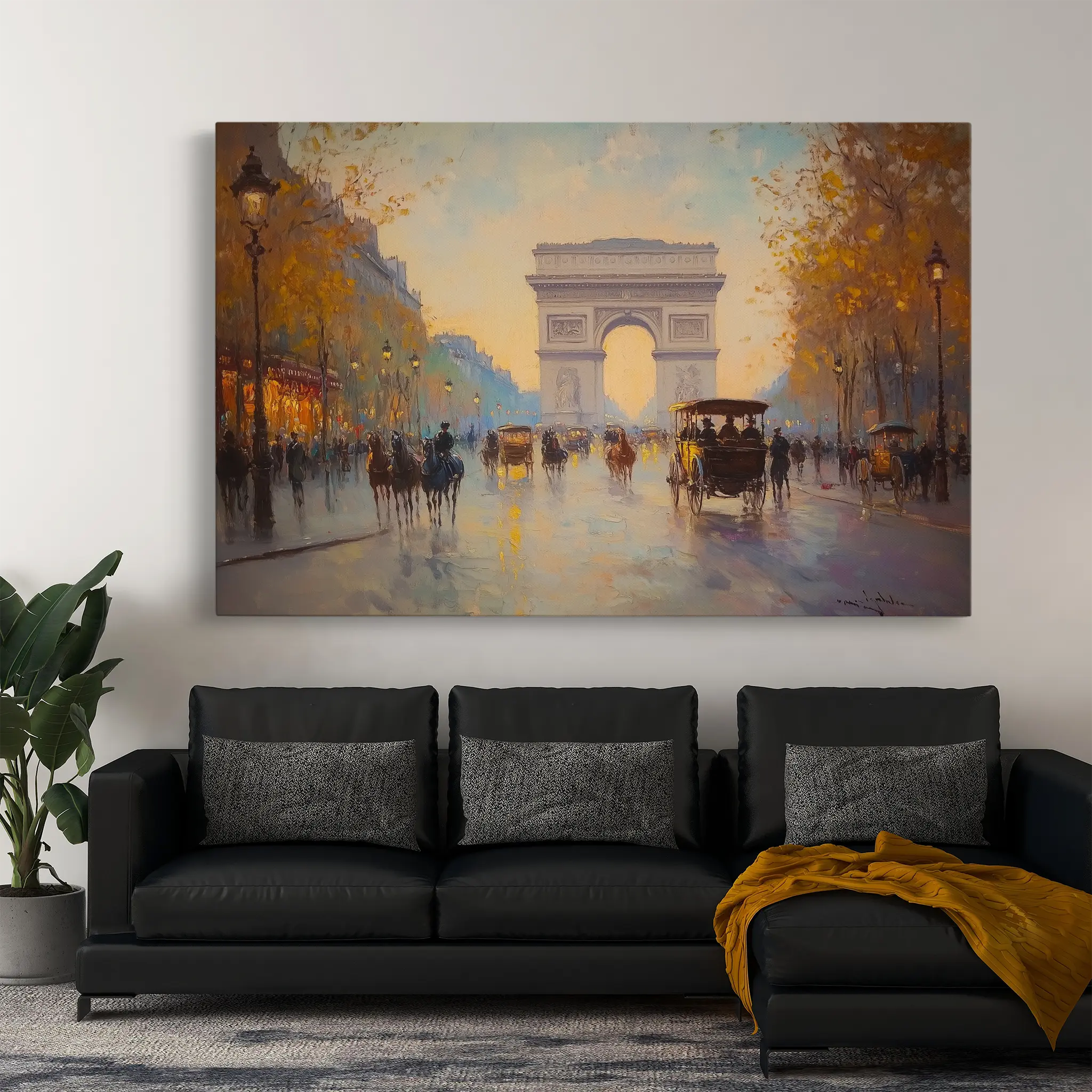 Landscape Canvas Wall Art WAD242-L 90 x 60 cm / Stretched on hidden frame