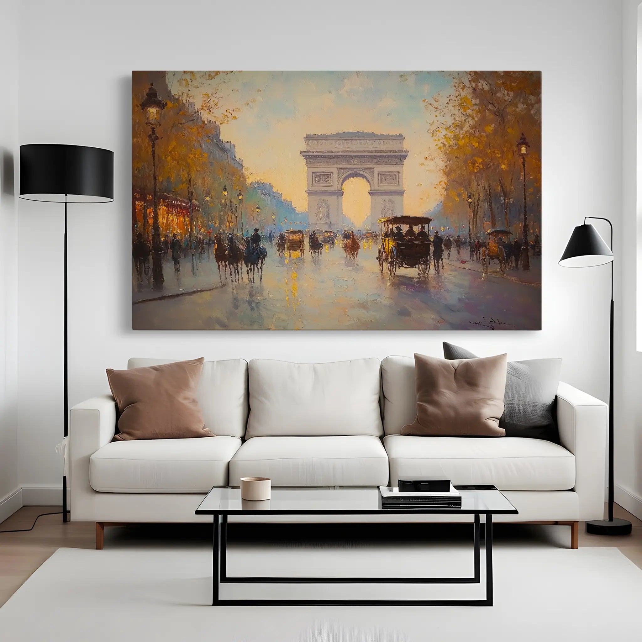 Landscape Canvas Wall Art WAD242-L 90 x 60 cm / Stretched on hidden frame