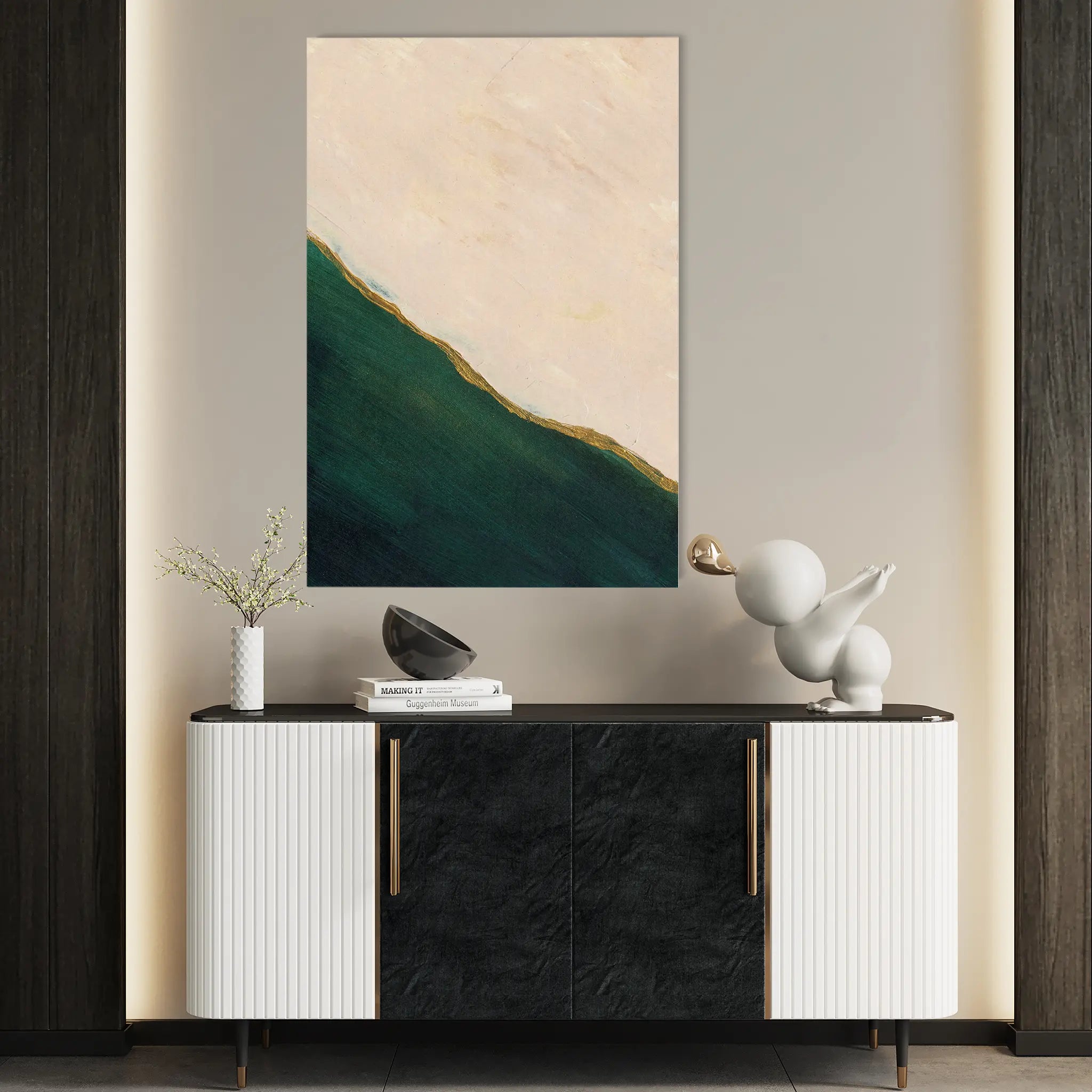 Abstract Canvas Wall Art WAD243-A 90 x 60 cm / Stretched on hidden frame