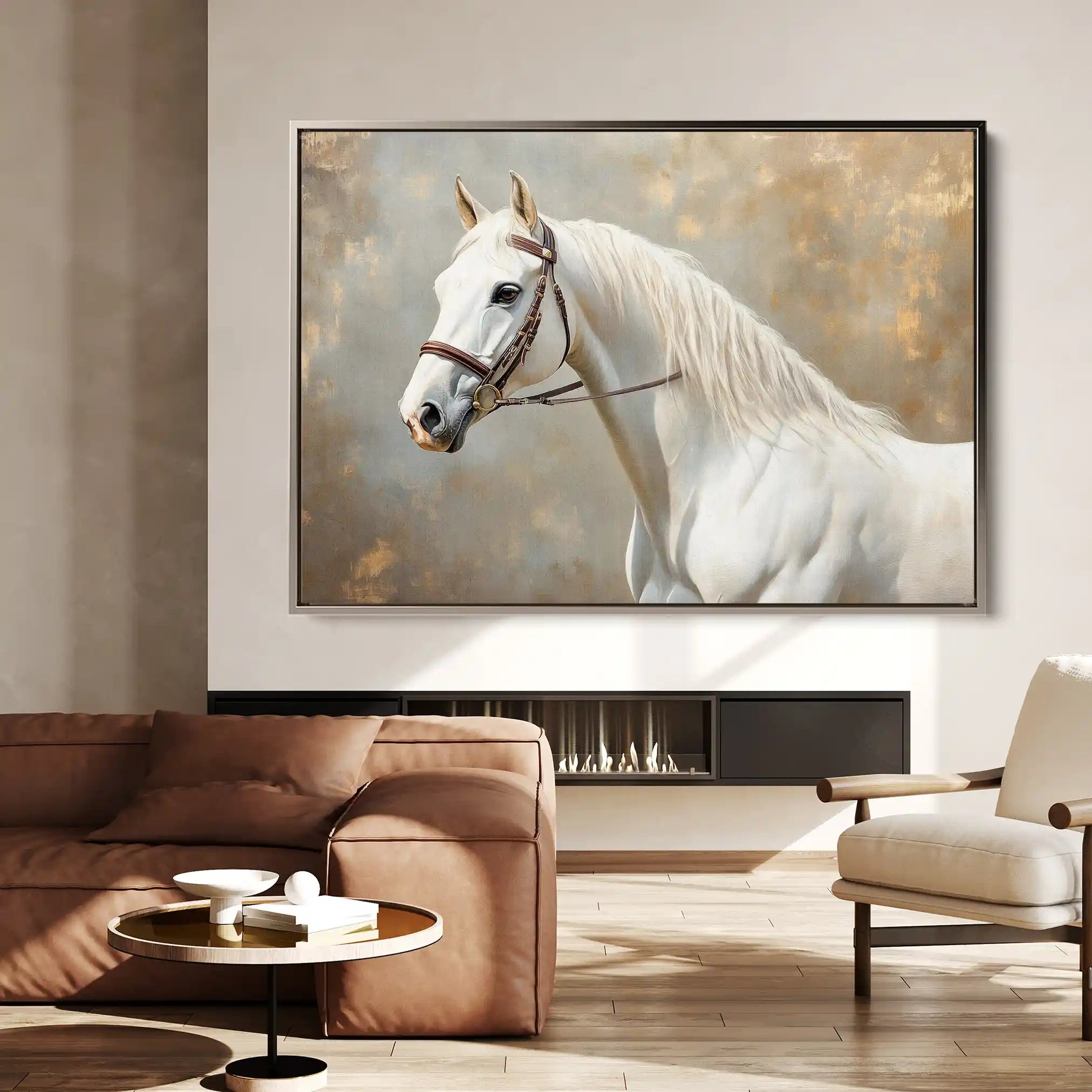 Horses 243 Canvas Art 90 x 60 cm / Stretched on hidden frame