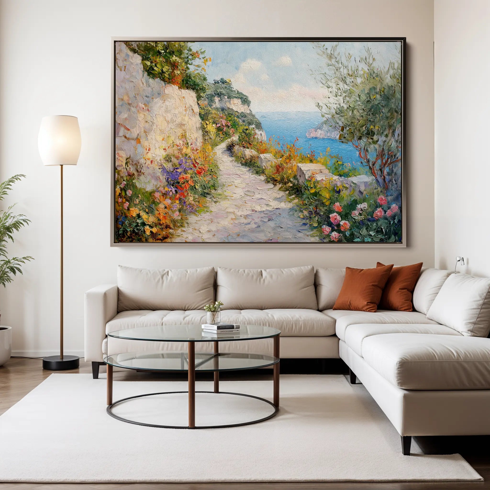 Landscape Canvas Wall Art WAD243-L 90 x 60 cm / Stretched on hidden frame