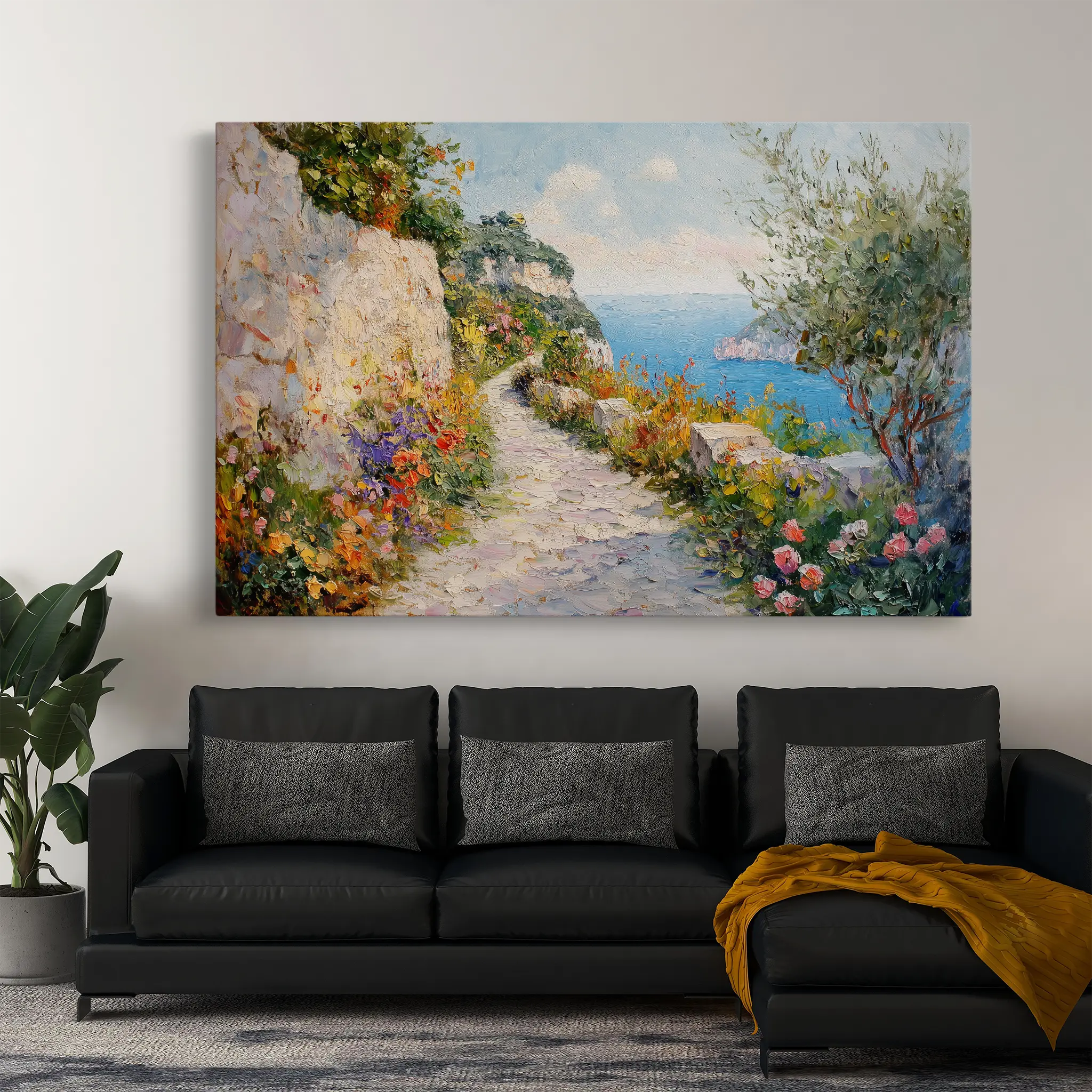 Landscape Canvas Wall Art WAD243-L 90 x 60 cm / Stretched on hidden frame