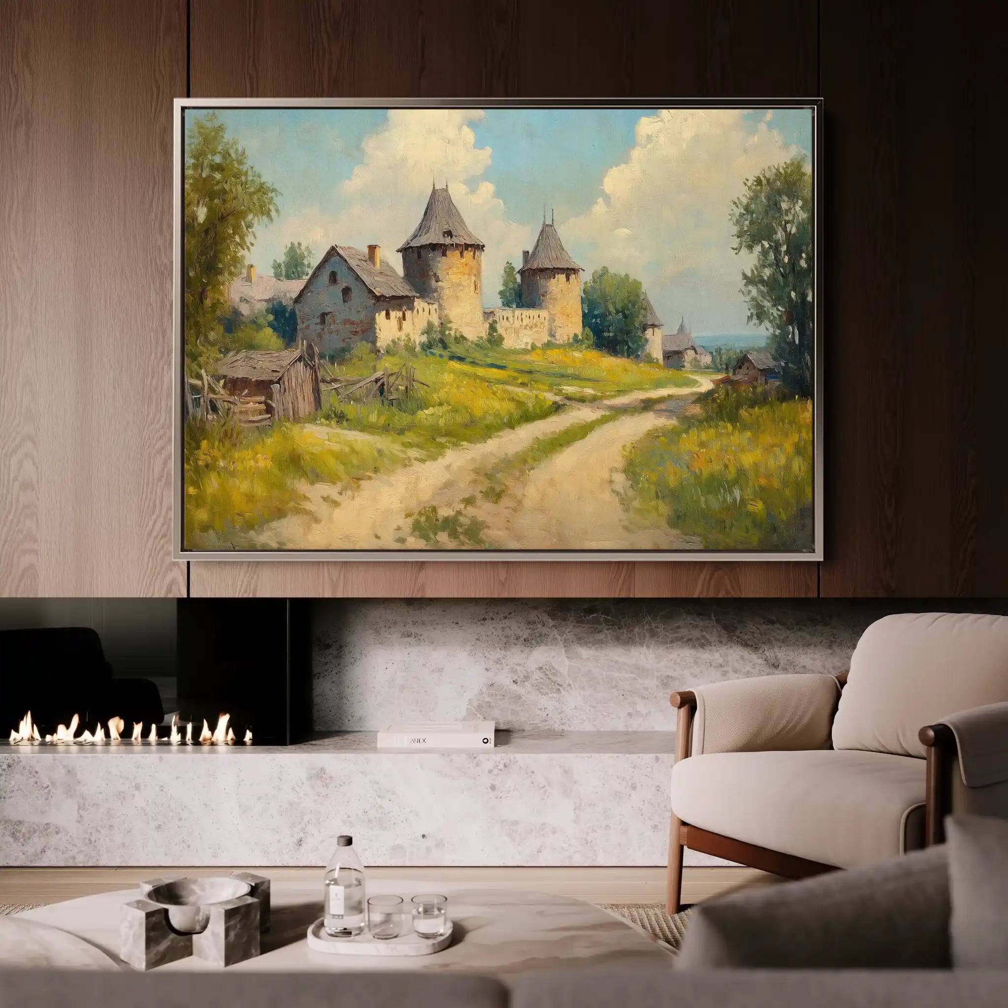 Landscape 244 Canvas Art 90 x 60 cm / Stretched on hidden frame