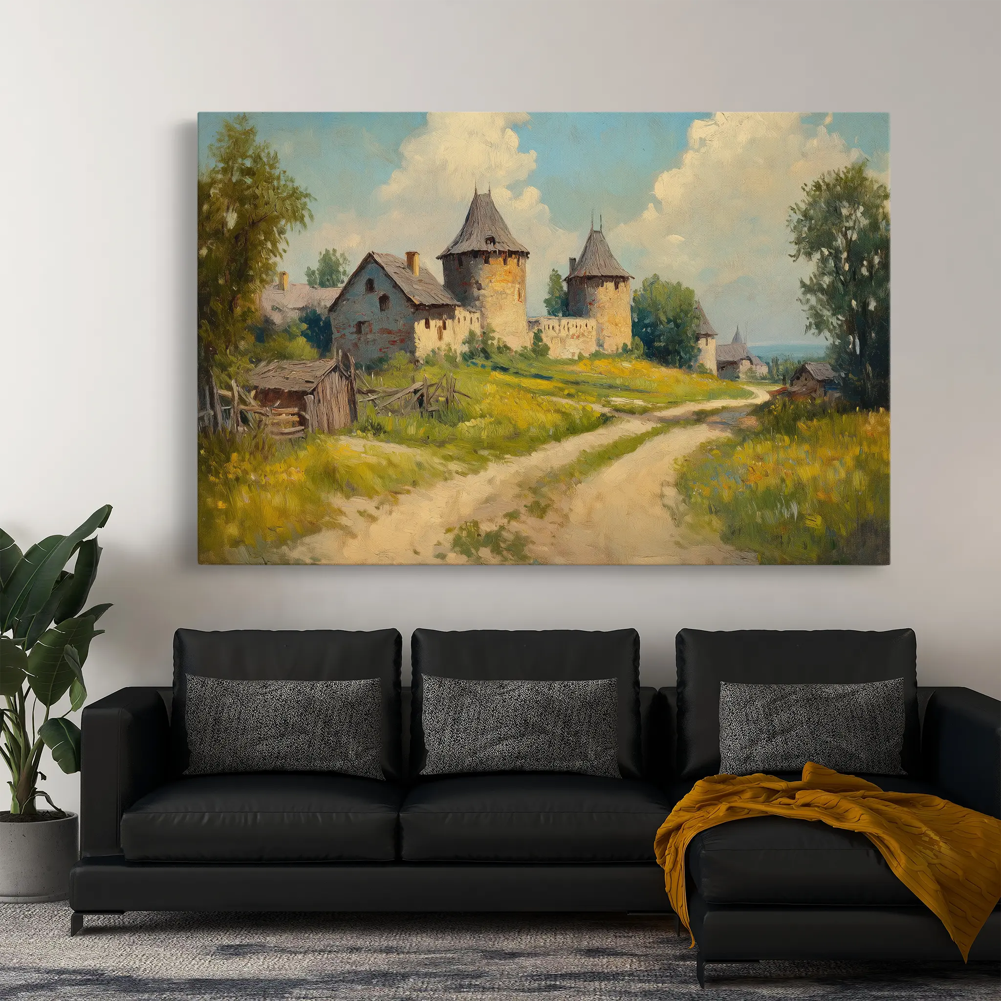 Landscape Canvas Wall Art WAD244-L 90 x 60 cm / Stretched on hidden frame